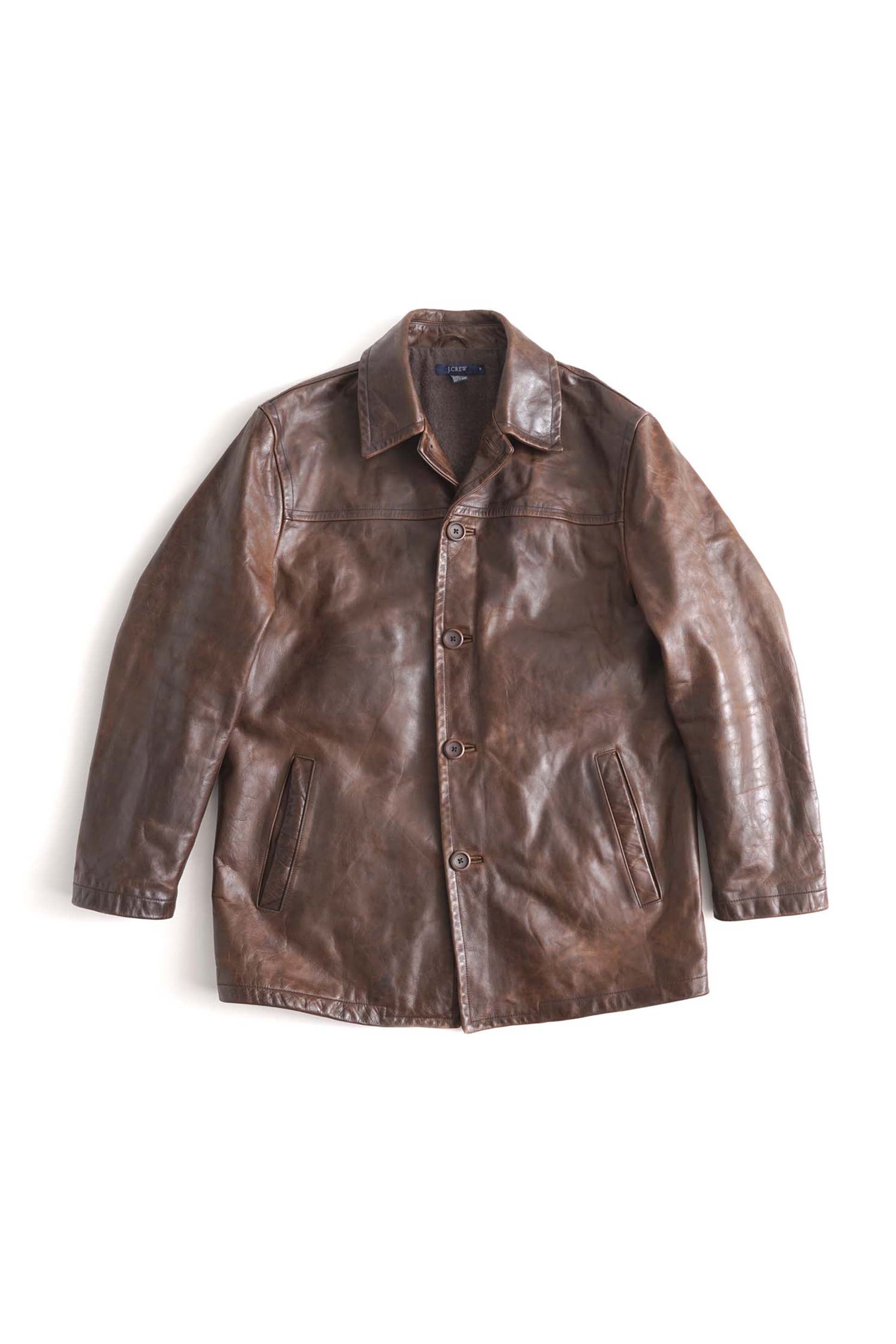 90S J.CREW LEATHER JACKET – KNEW STORE