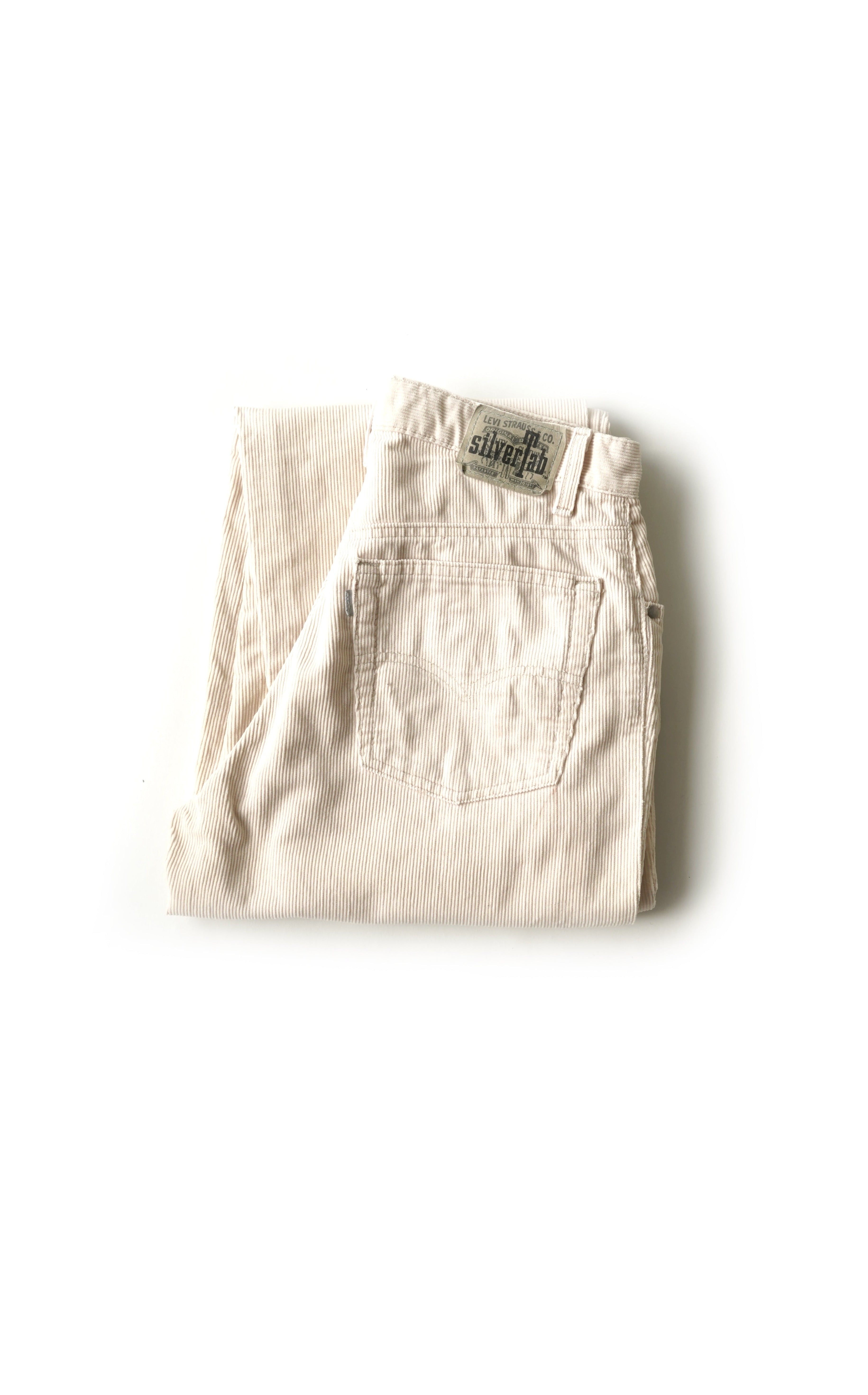 Big size 90'S Levi's Silver Tab Relaxed Corduroy Pants Made in Canada Men's W39 Vintage /evb009610