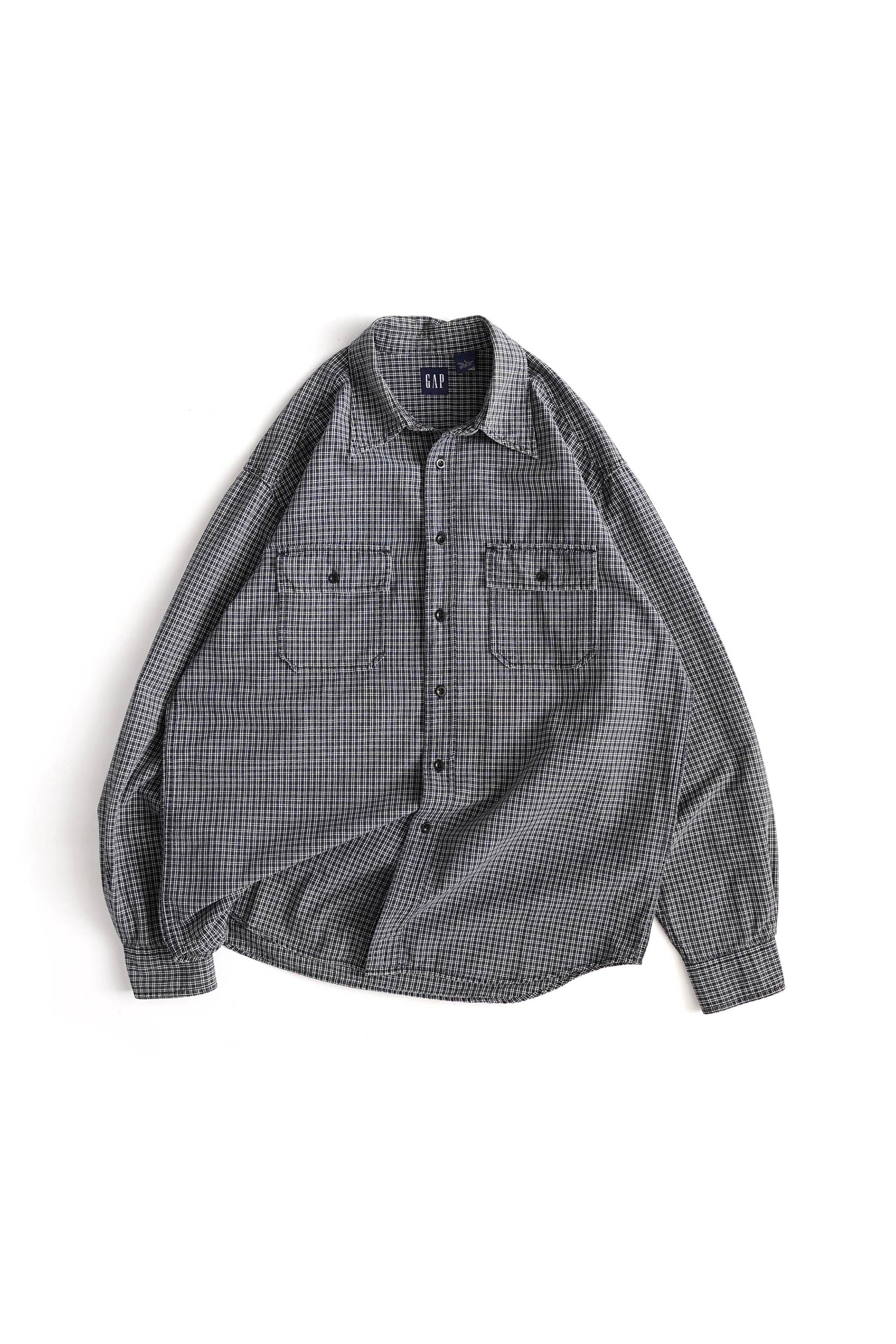 90~00S GAP CHECKED SHIRT