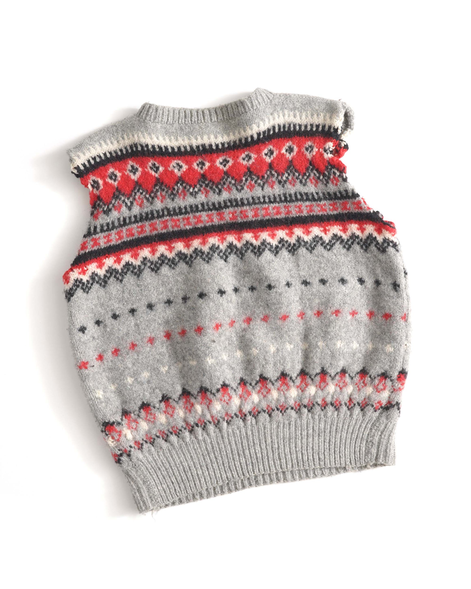 UNKNOWN BRAND FAIR ISLE WOOL VEST