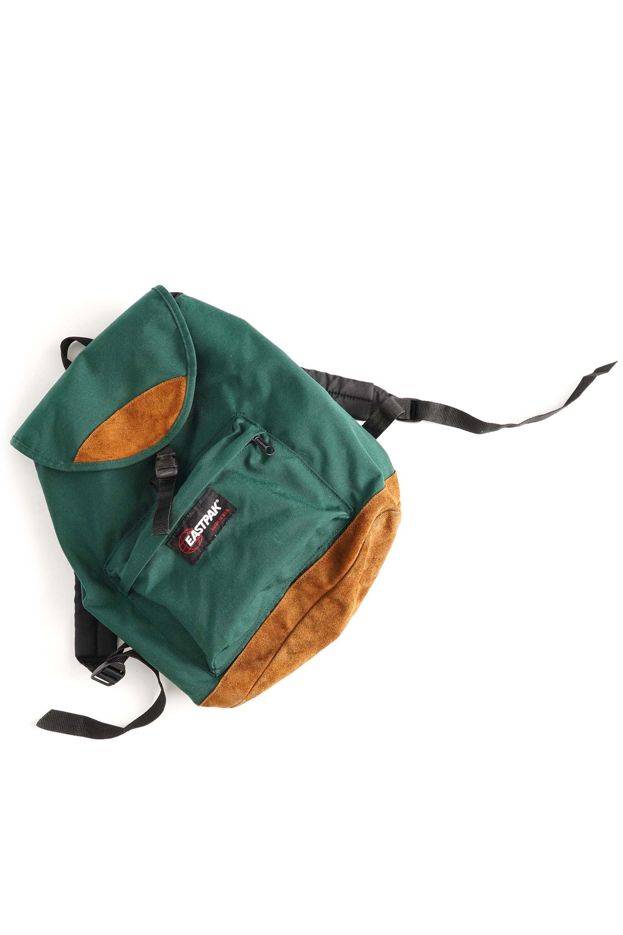 90S MADE IN USA EASTPAK SUEDE LEATHER BACKPACK
