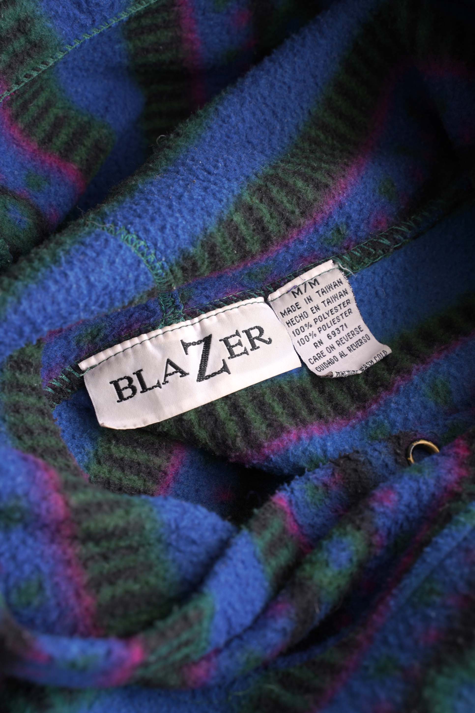 80~90S BLAZER FLEECE PATTERNED PARKER