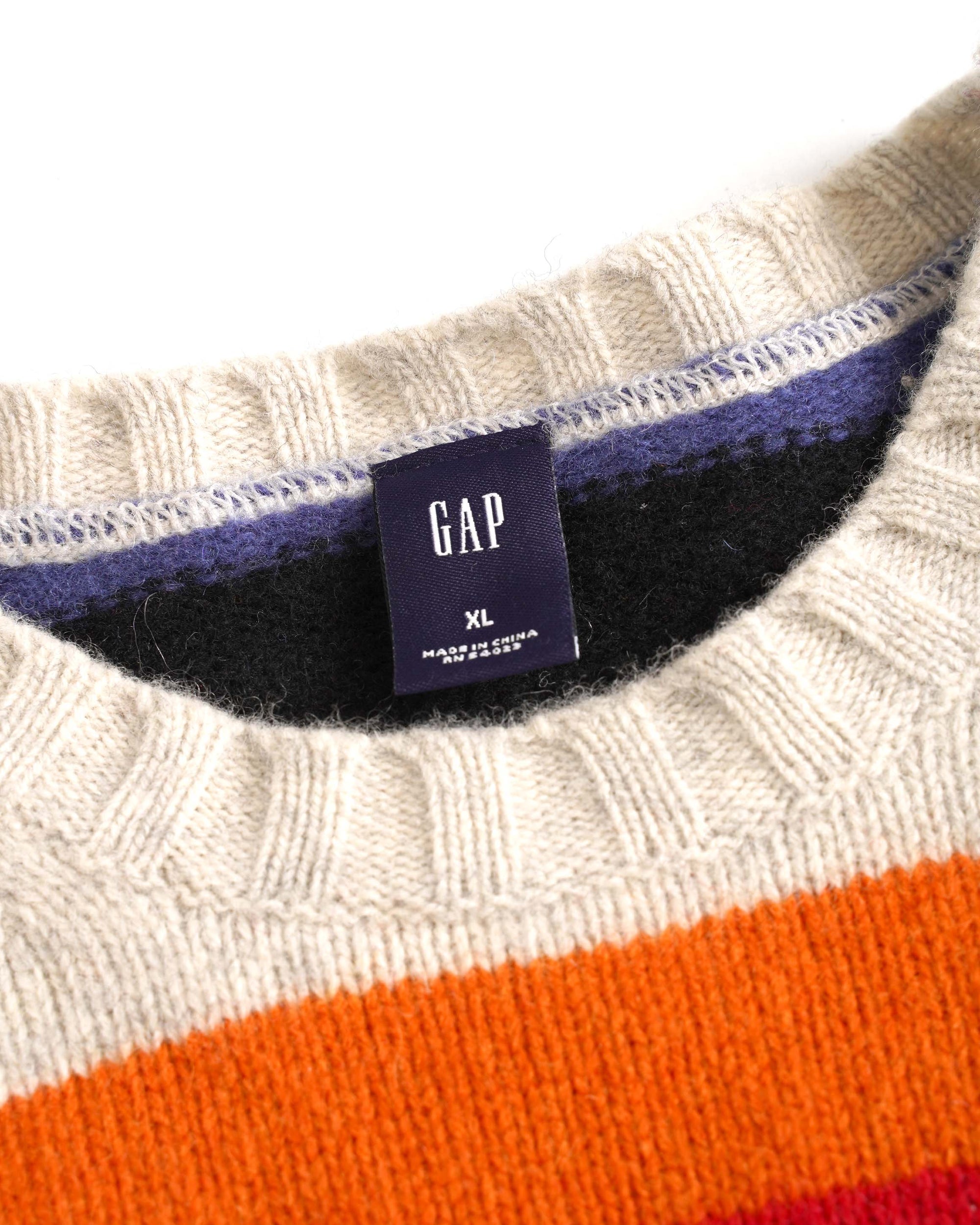 00S GAP STRIPED WOOL SWEATER