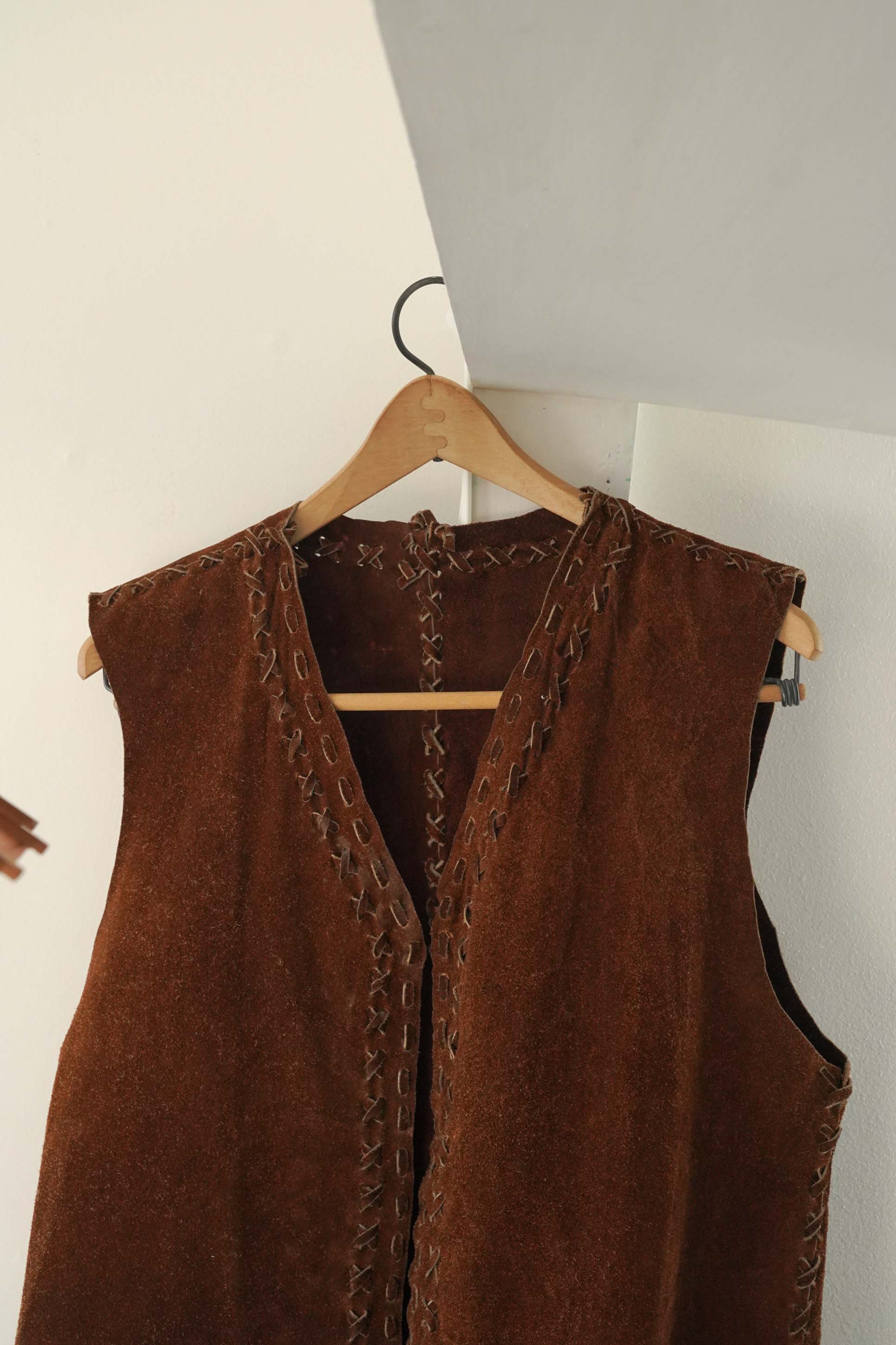 70S SUEDE LEATHER VEST