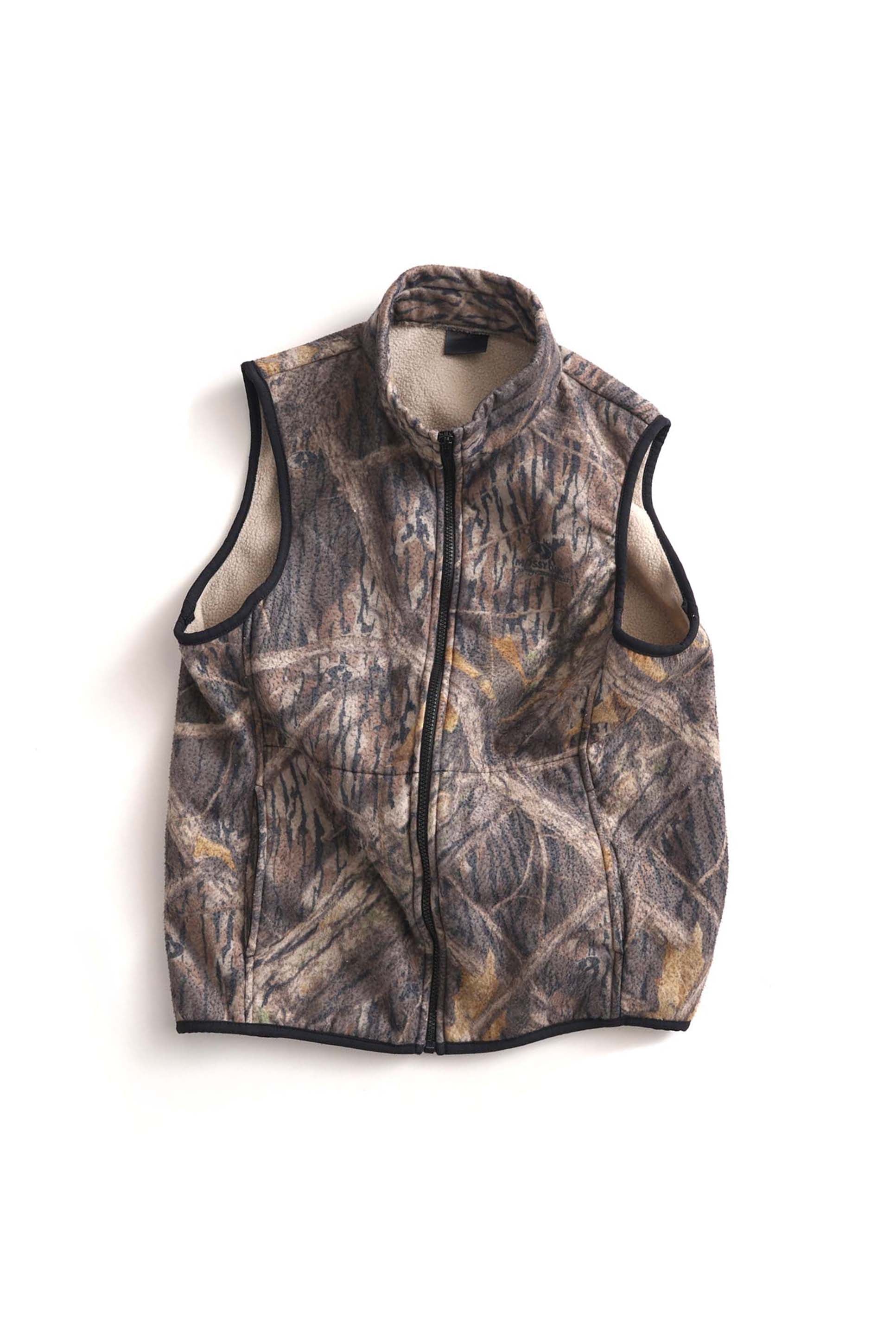 80~90S MADE IN USA MOSSY OAK REAL TREE FLEECE VEST