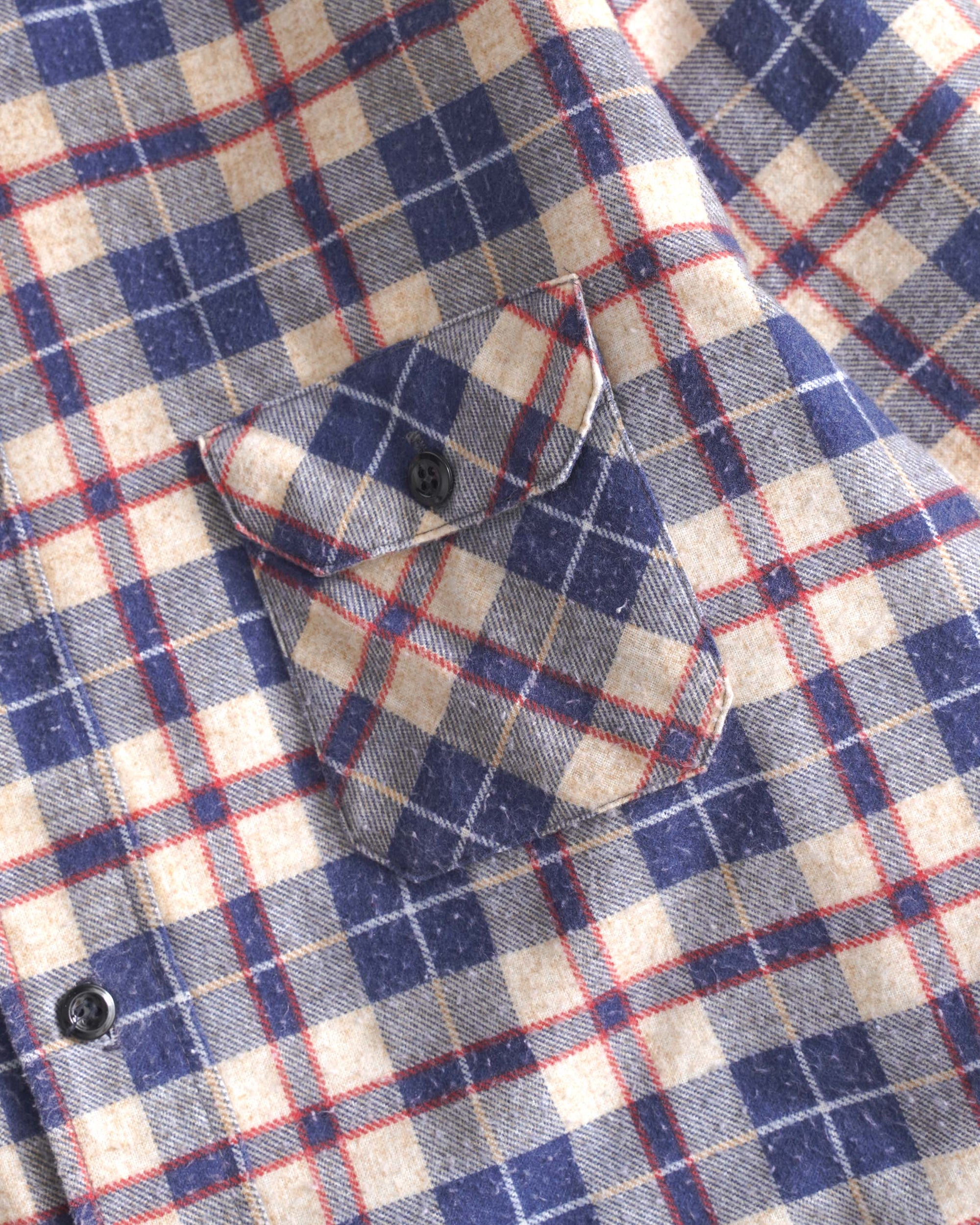 80S SEARS FLANNEL CHECK SHIRT