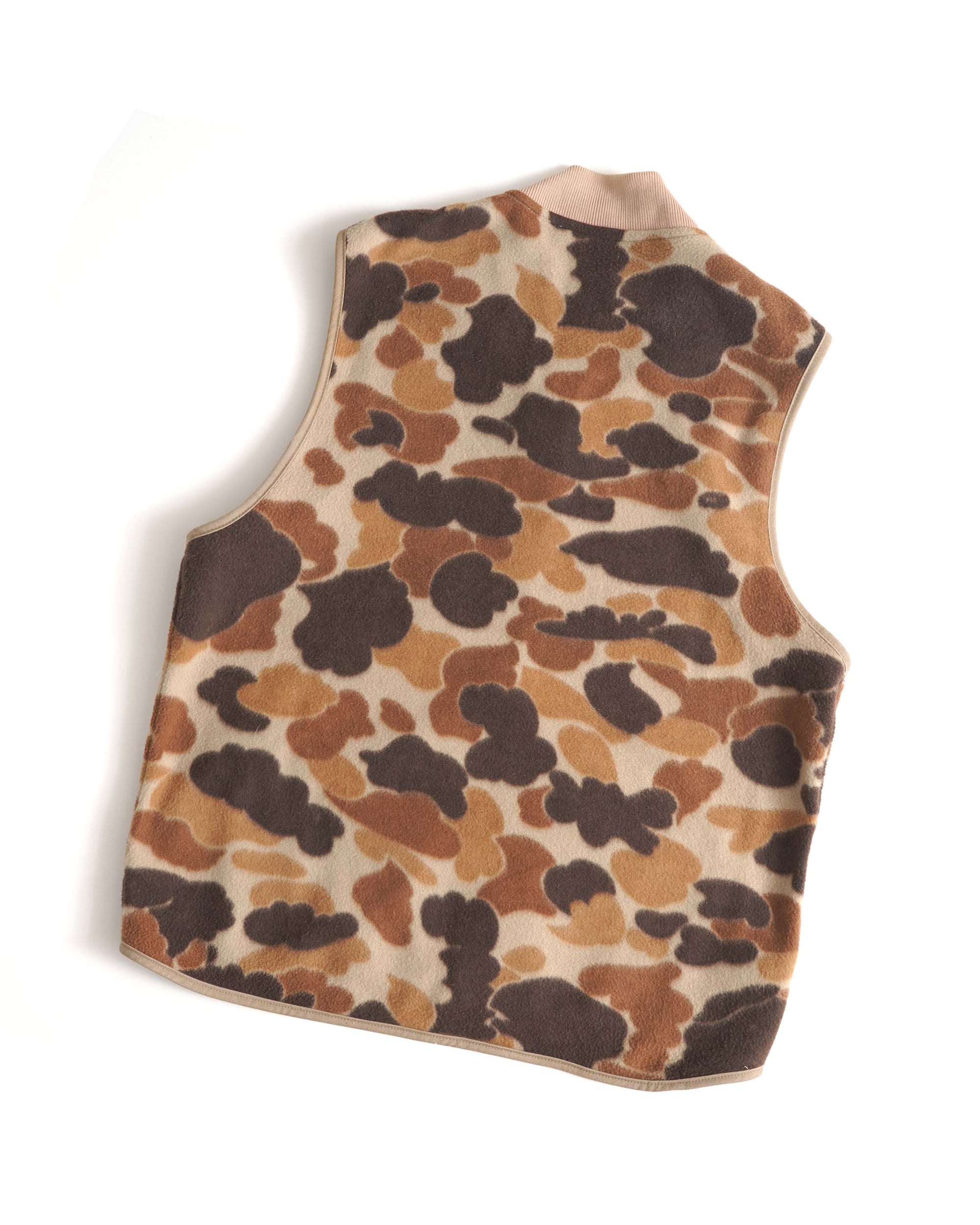 80S COLUMBIA DUCK CAMO FLEECE VEST