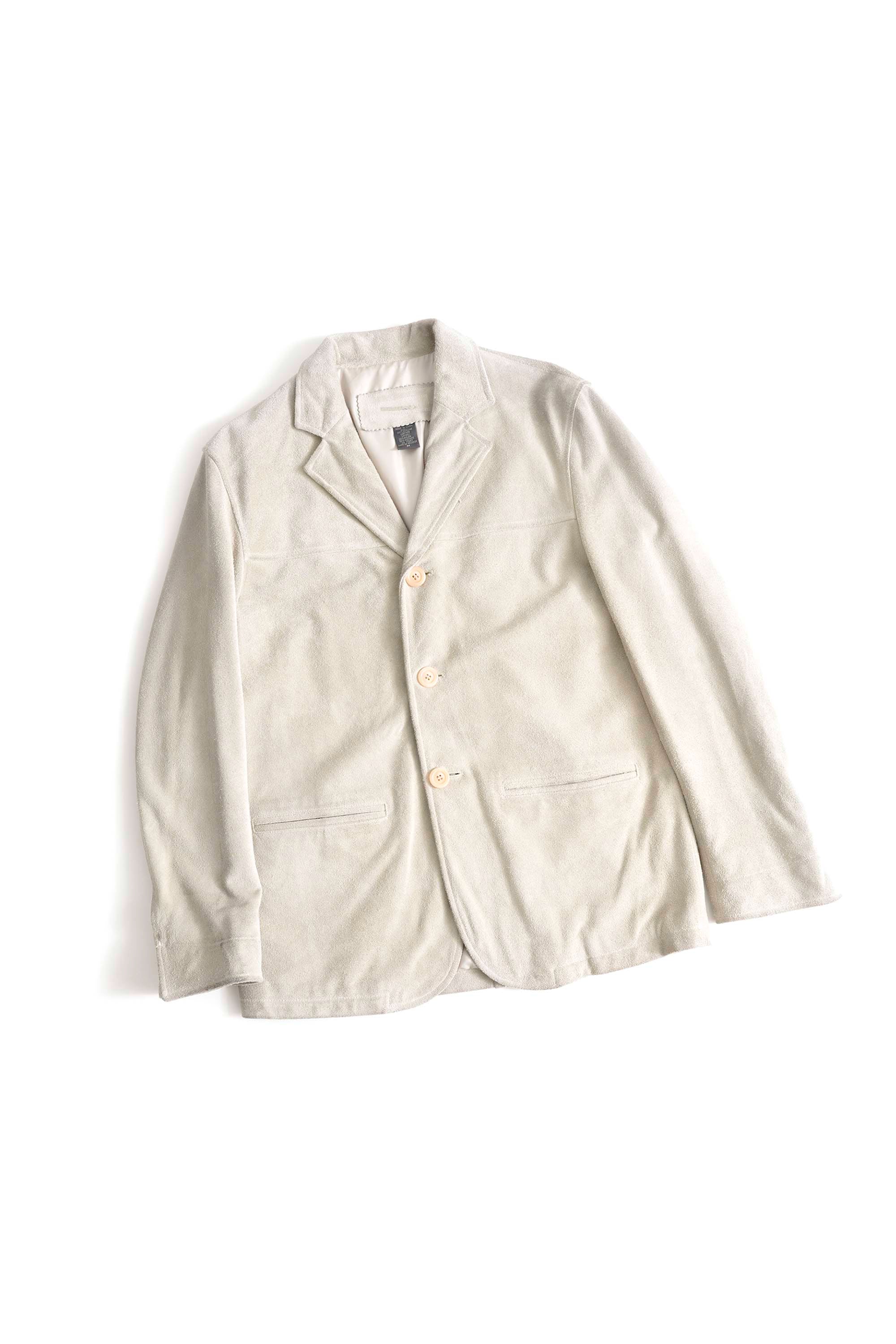 90S BANANA REPUBLIC LEATHER TAILORED JACKET