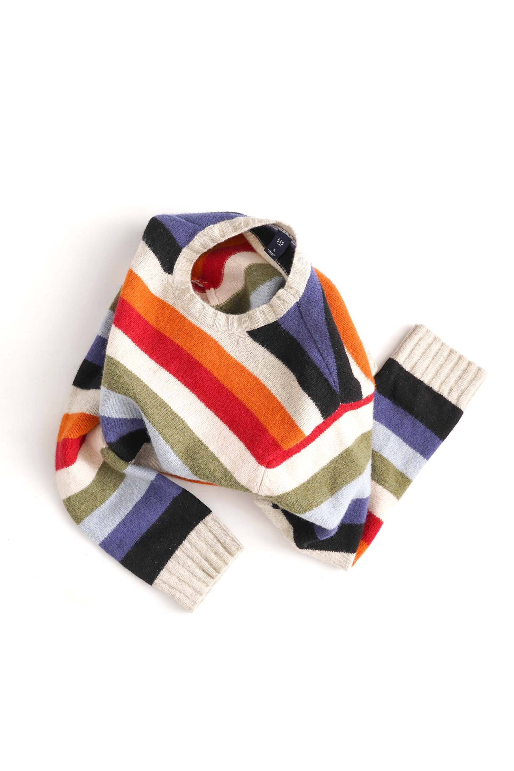 00S GAP STRIPED WOOL SWEATER