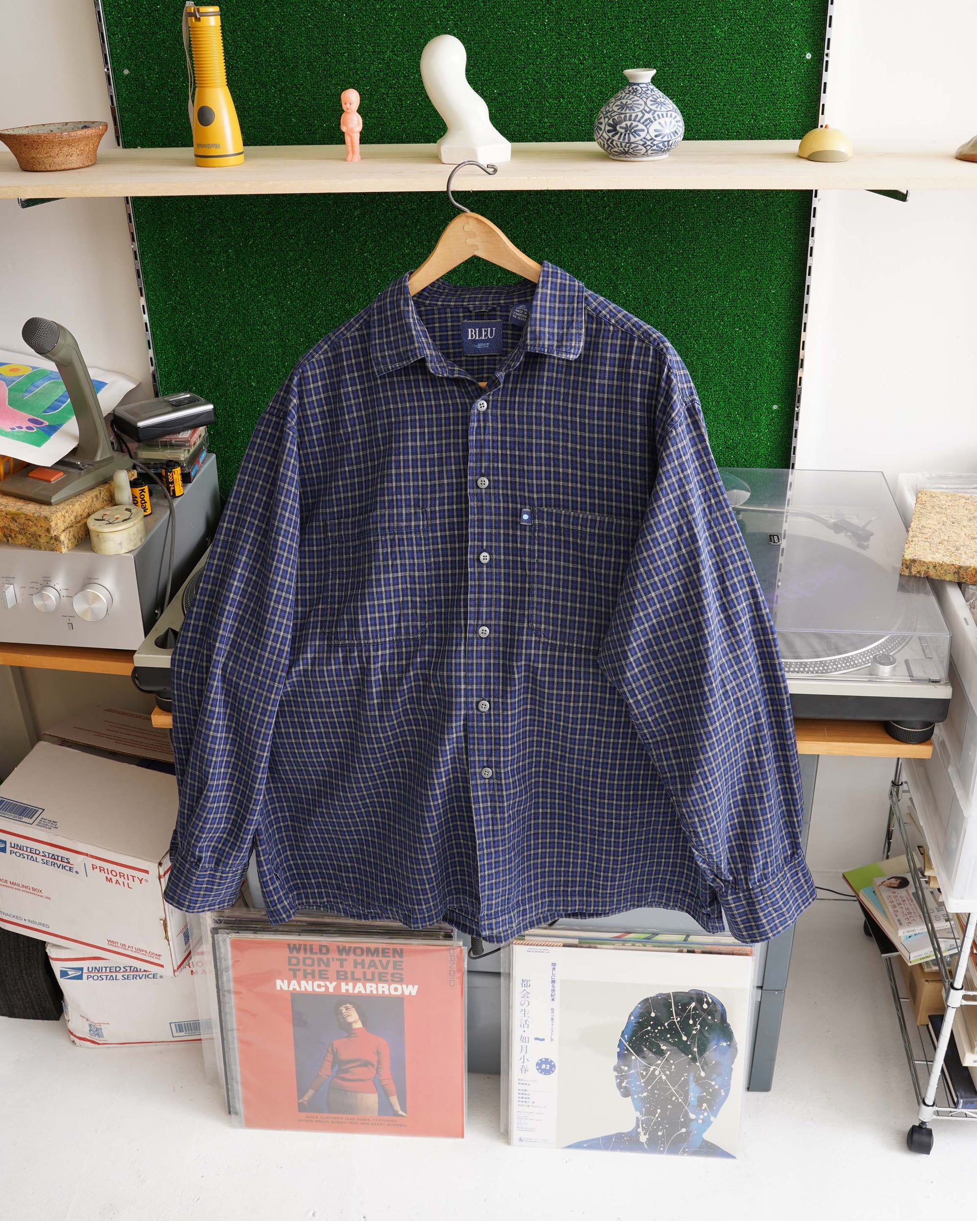 90S BLEU BY ARROW CHECKED SHIRT