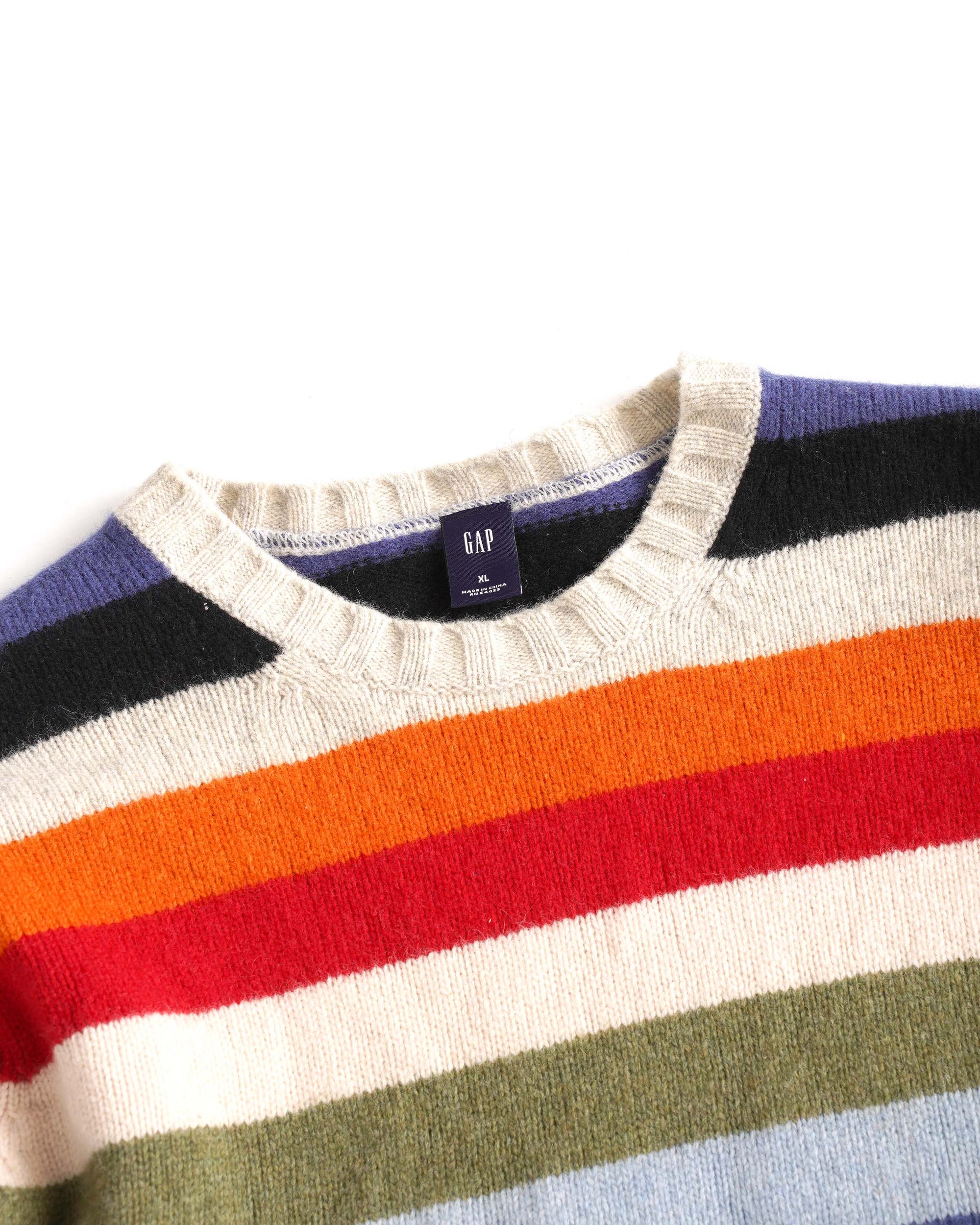 00S GAP STRIPED WOOL SWEATER