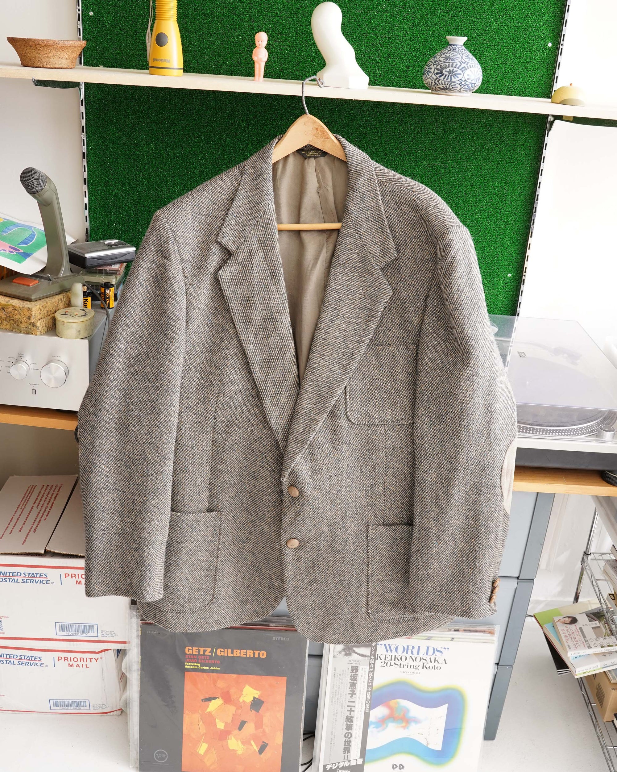 80S FARAH CLOTHING CO. WOOL TAILORED JACKET