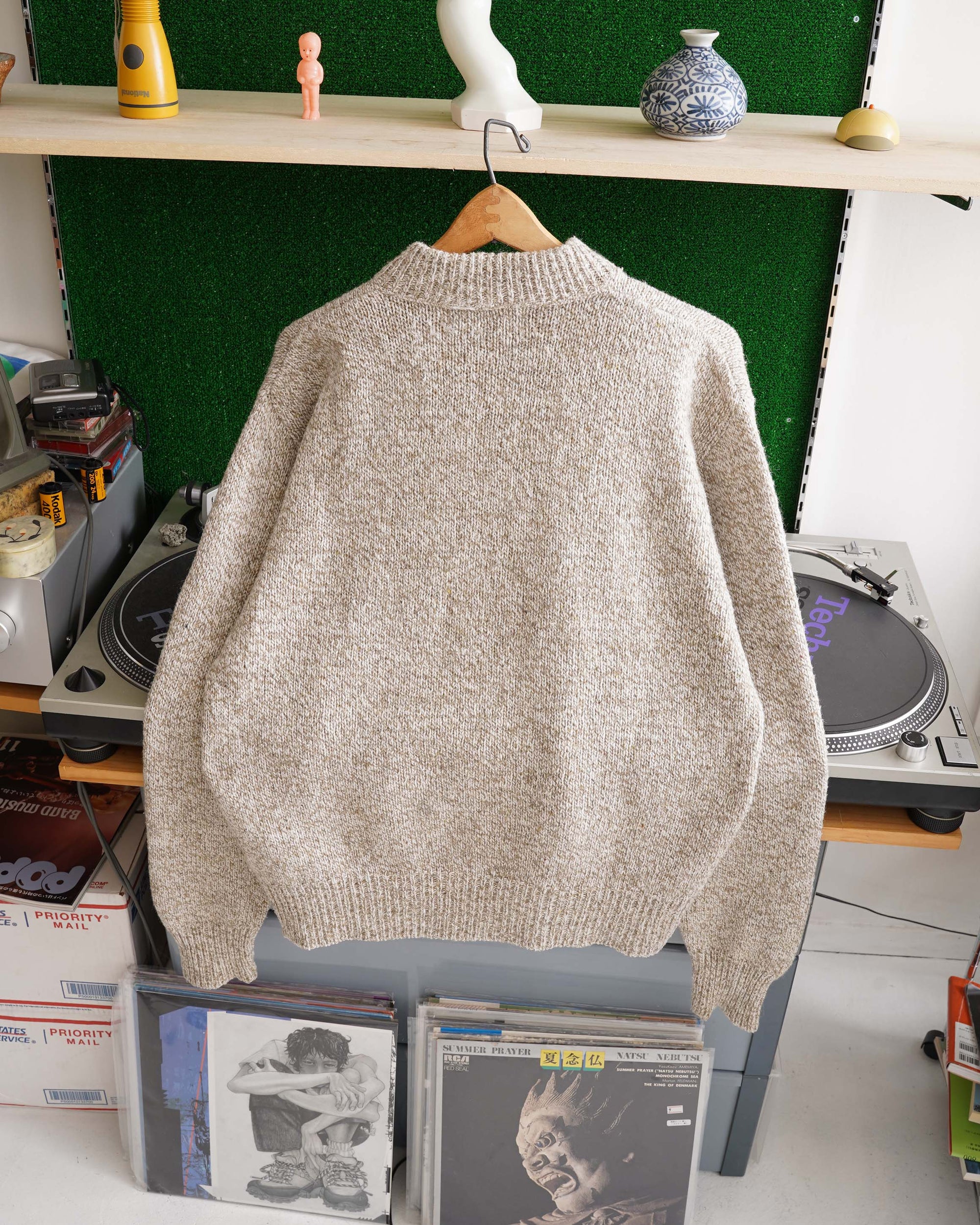 90S MADE IN USA ROTHCO HENRY NECK SWEATER