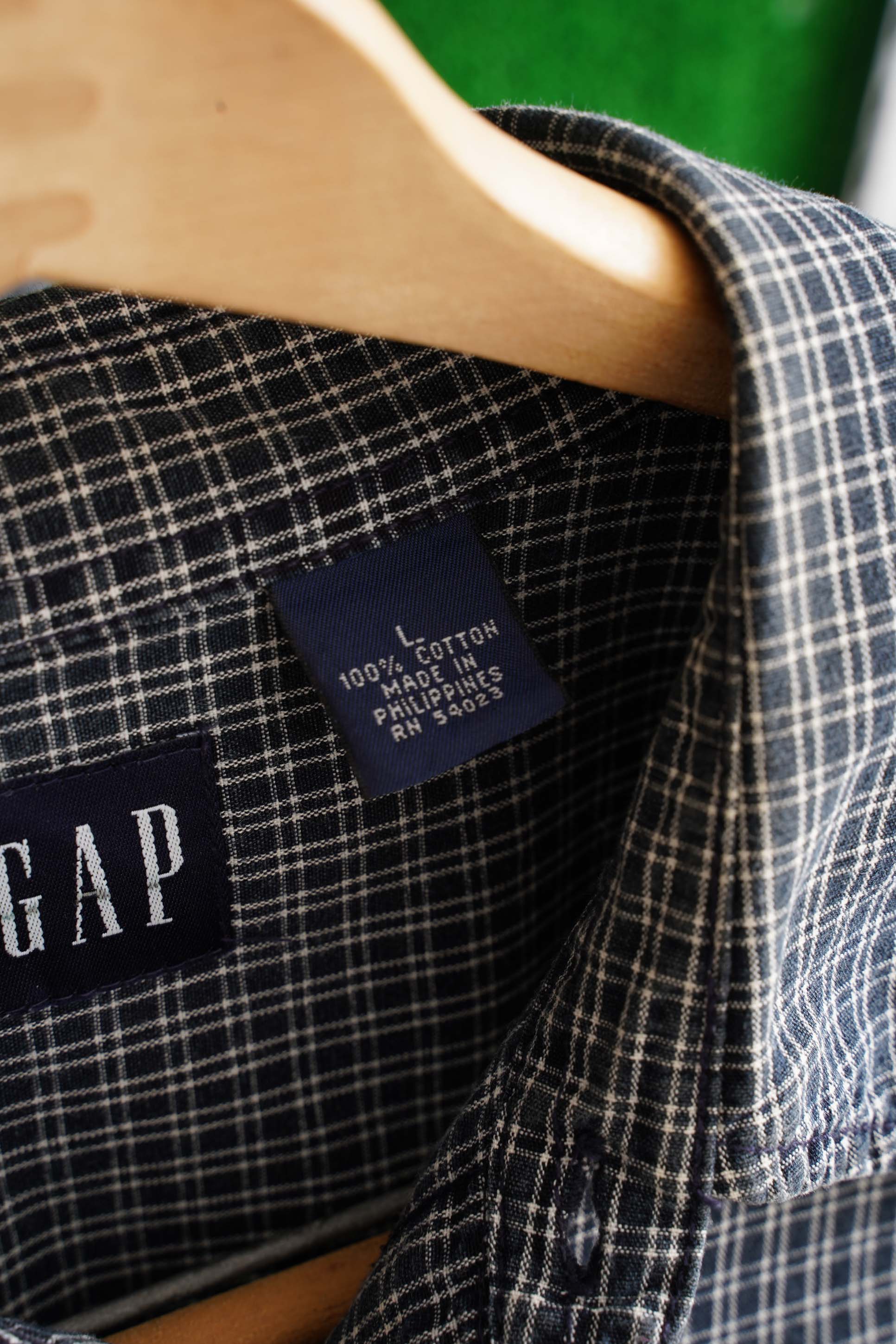 90~00S GAP CHECKED SHIRT