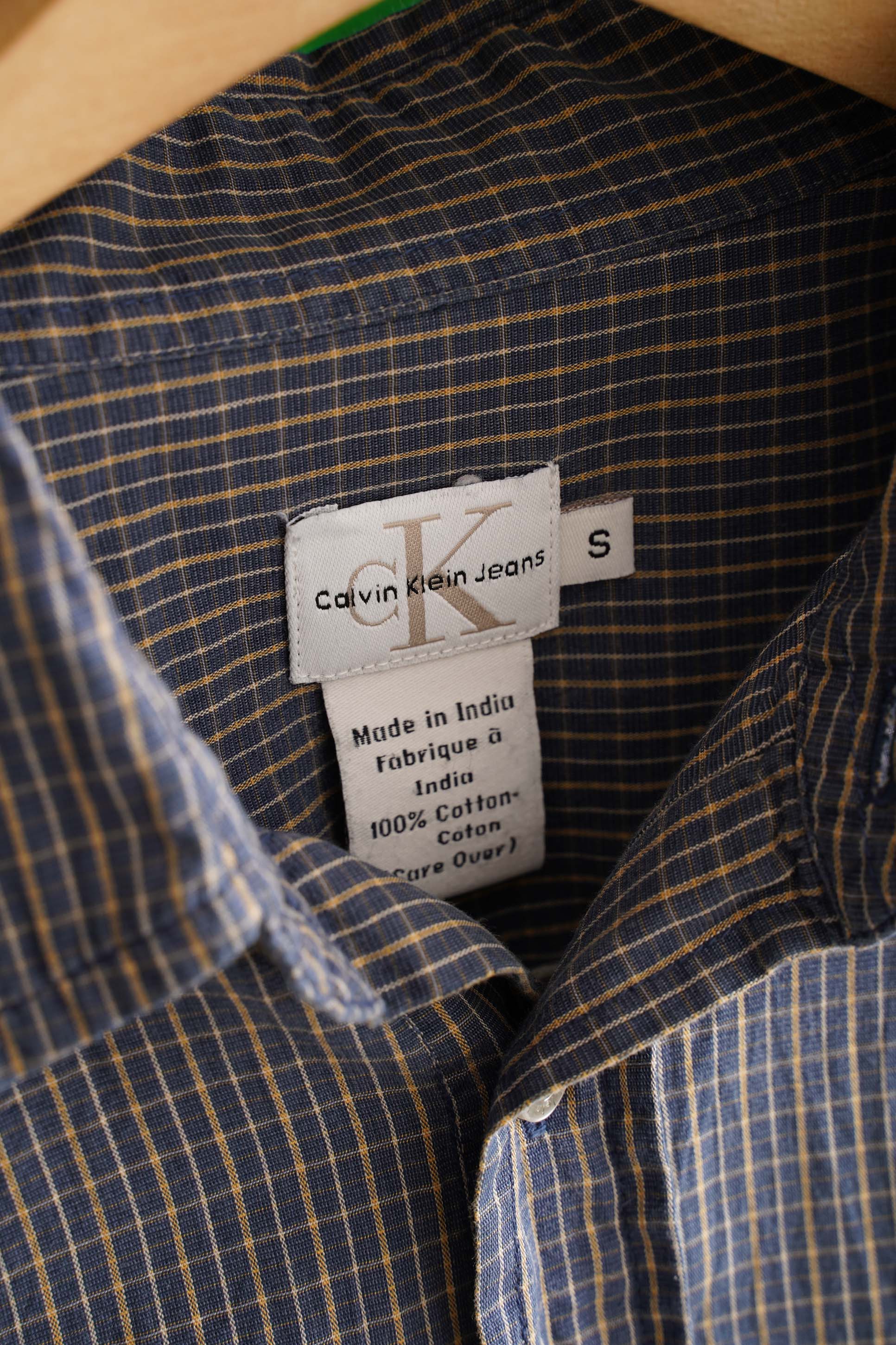 90S CALVIN KLEIN JEANS CHECKED SHIRT