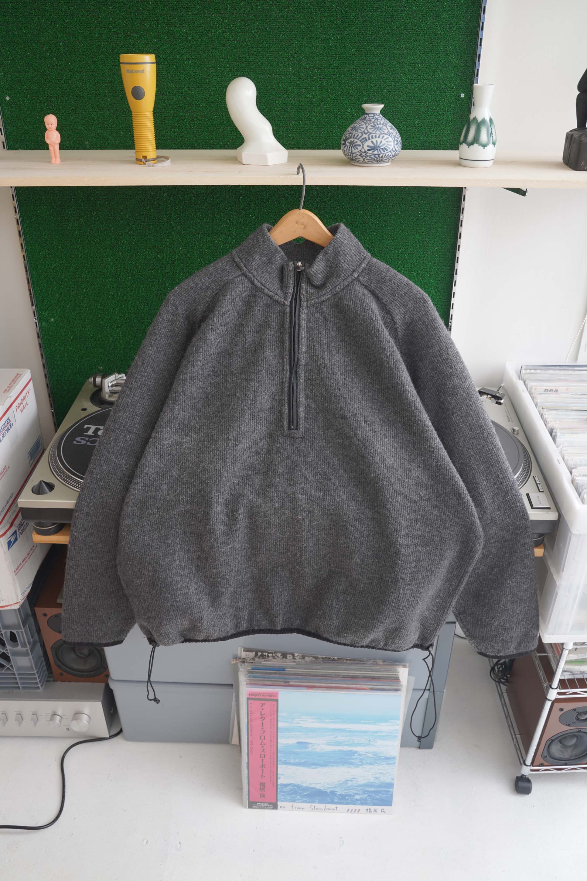 00S EMS (EASTERN MOUNTAIN SPORTS) HALF ZIP WOOL PULLOVER