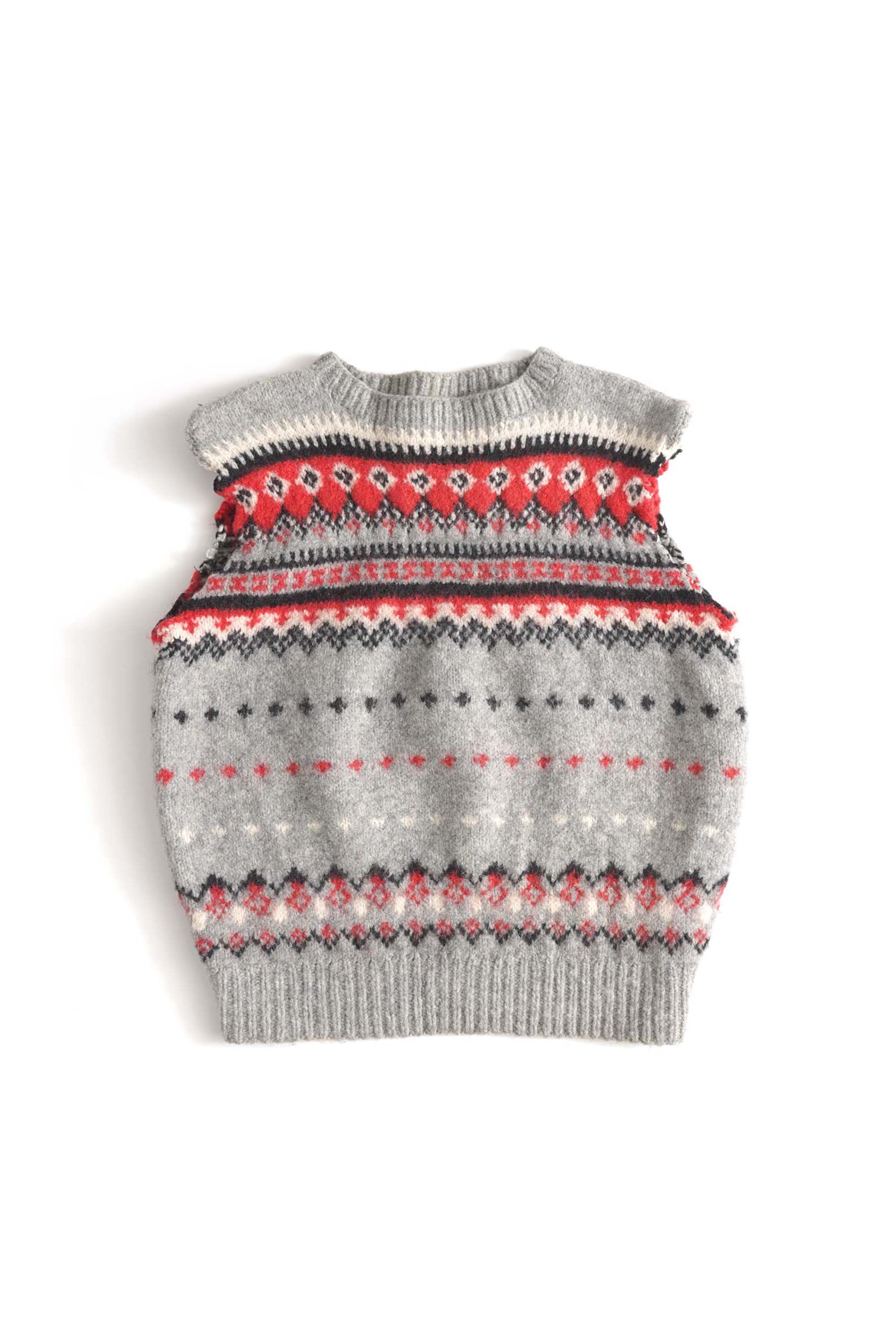 UNKNOWN BRAND FAIR ISLE WOOL VEST