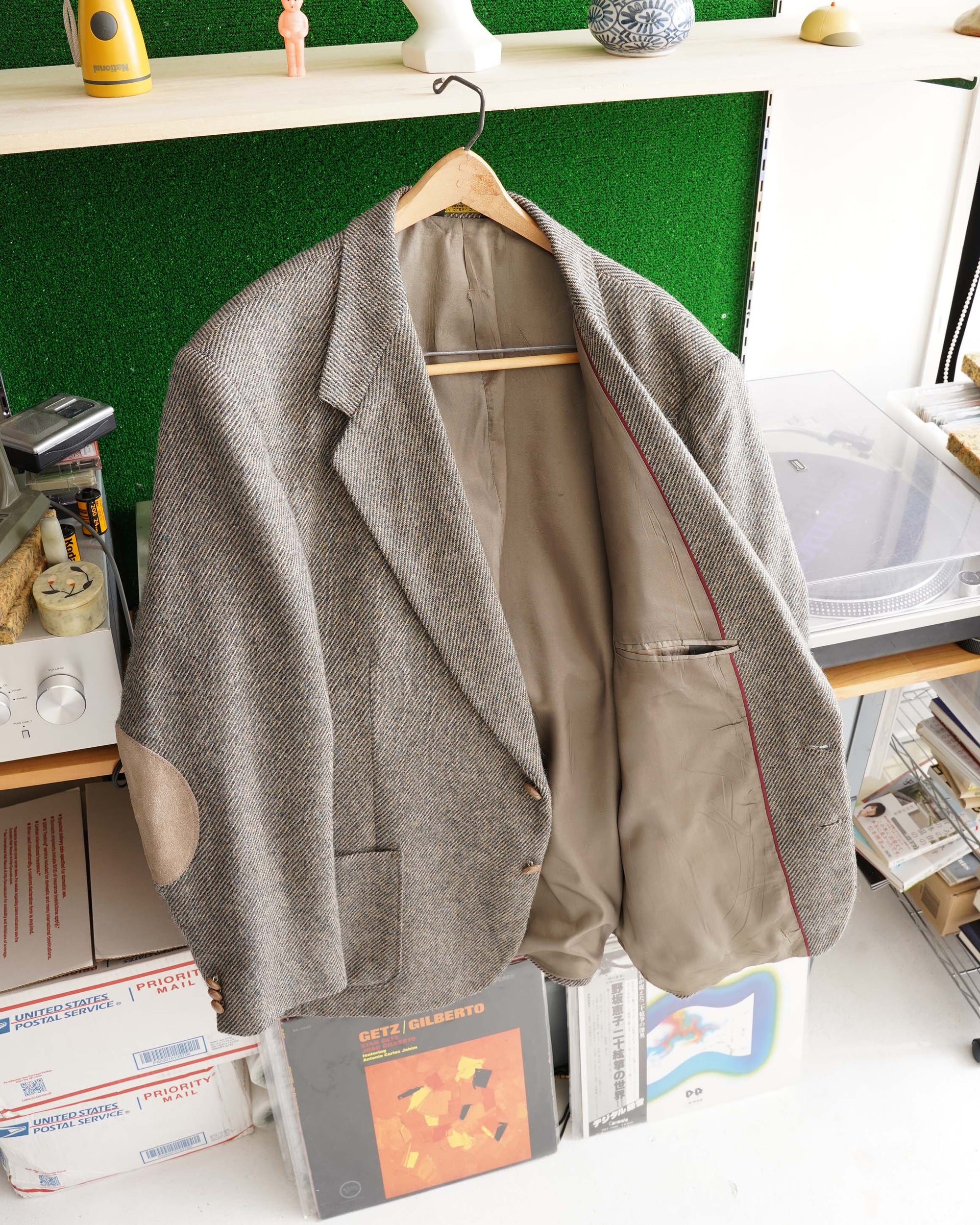 80S FARAH CLOTHING CO. WOOL TAILORED JACKET