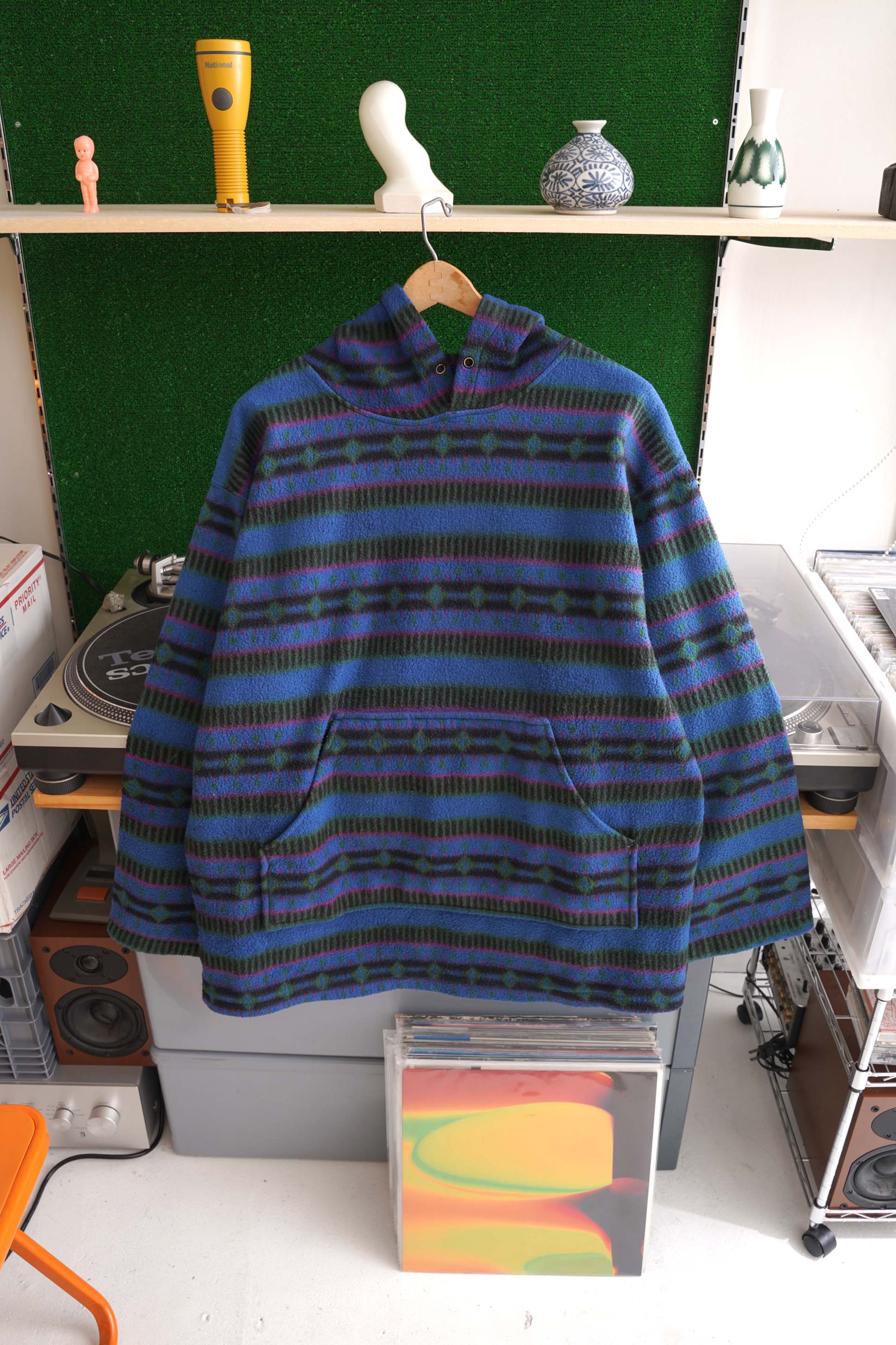 80~90S BLAZER FLEECE PATTERNED PARKER