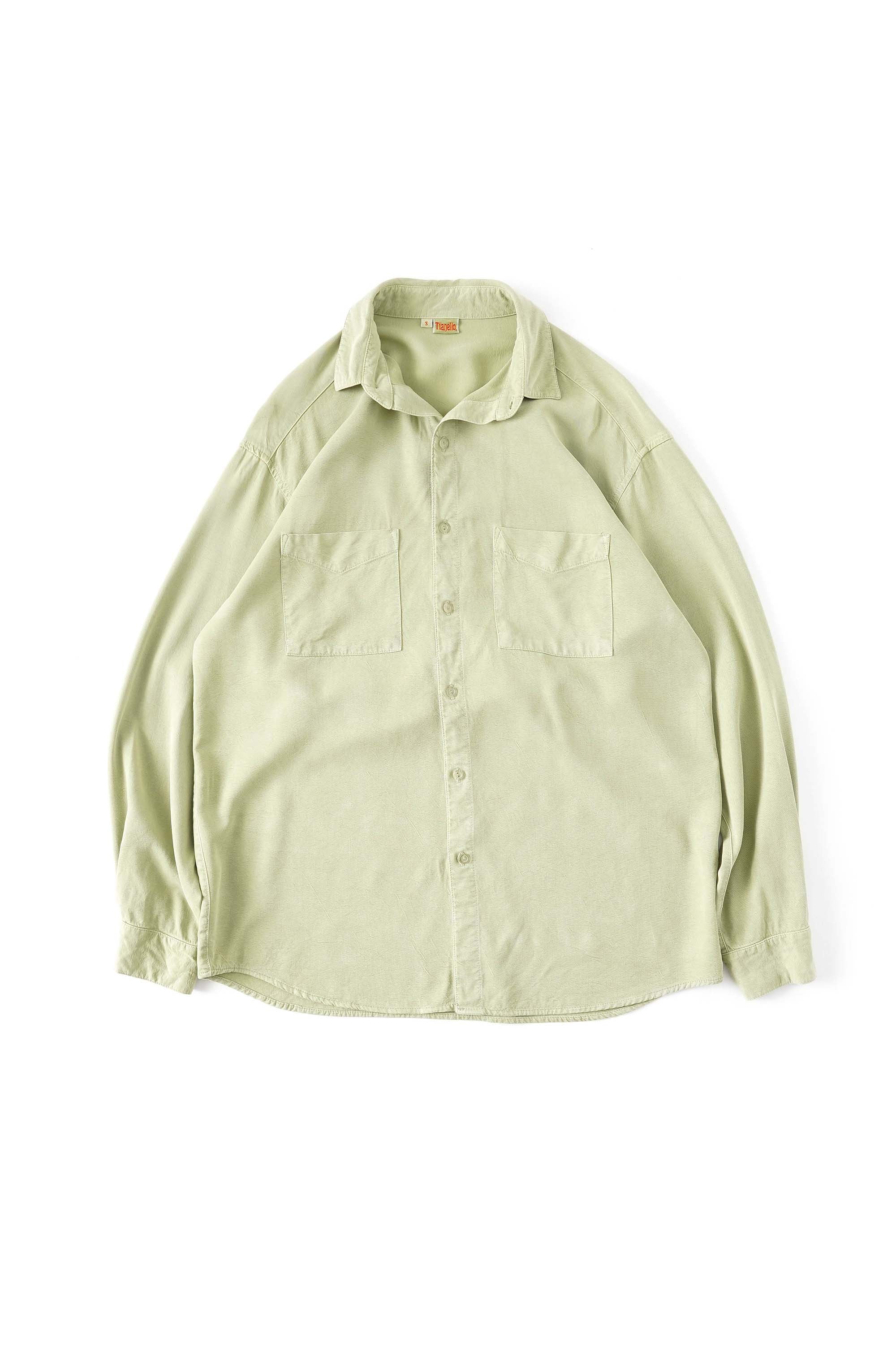 80~90S MADE IN USA TIANELLO GARMENT DYED RAYON SHIRT