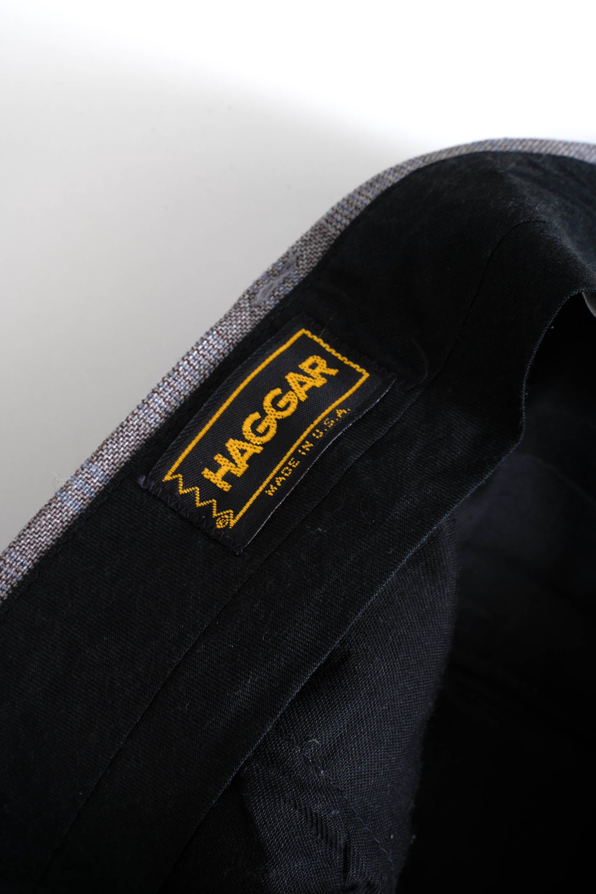 80S MADE IN USA HAGGAR CHECKED SLACKS