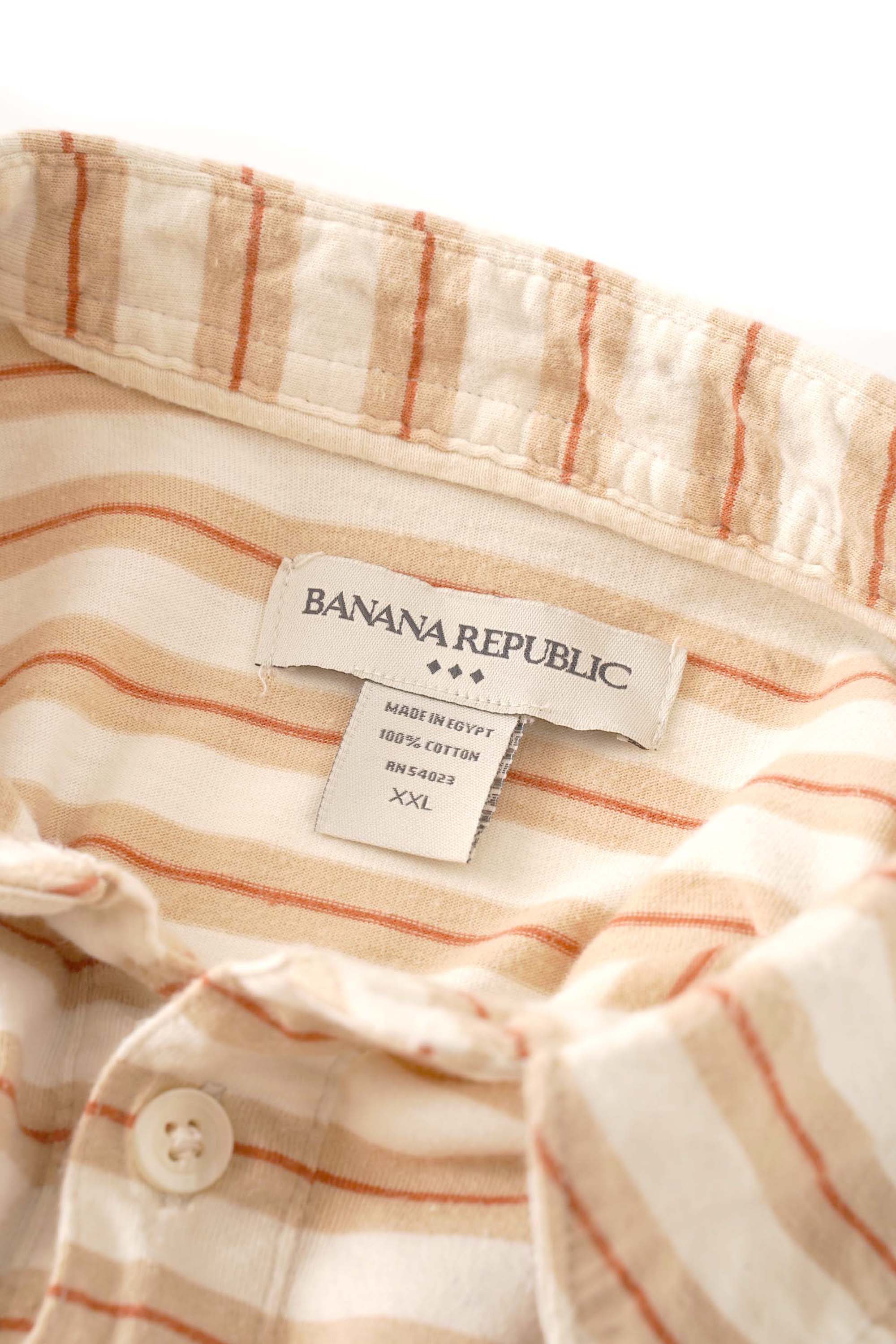 90~00S BANANA REPUBLIC STRIPED POLO