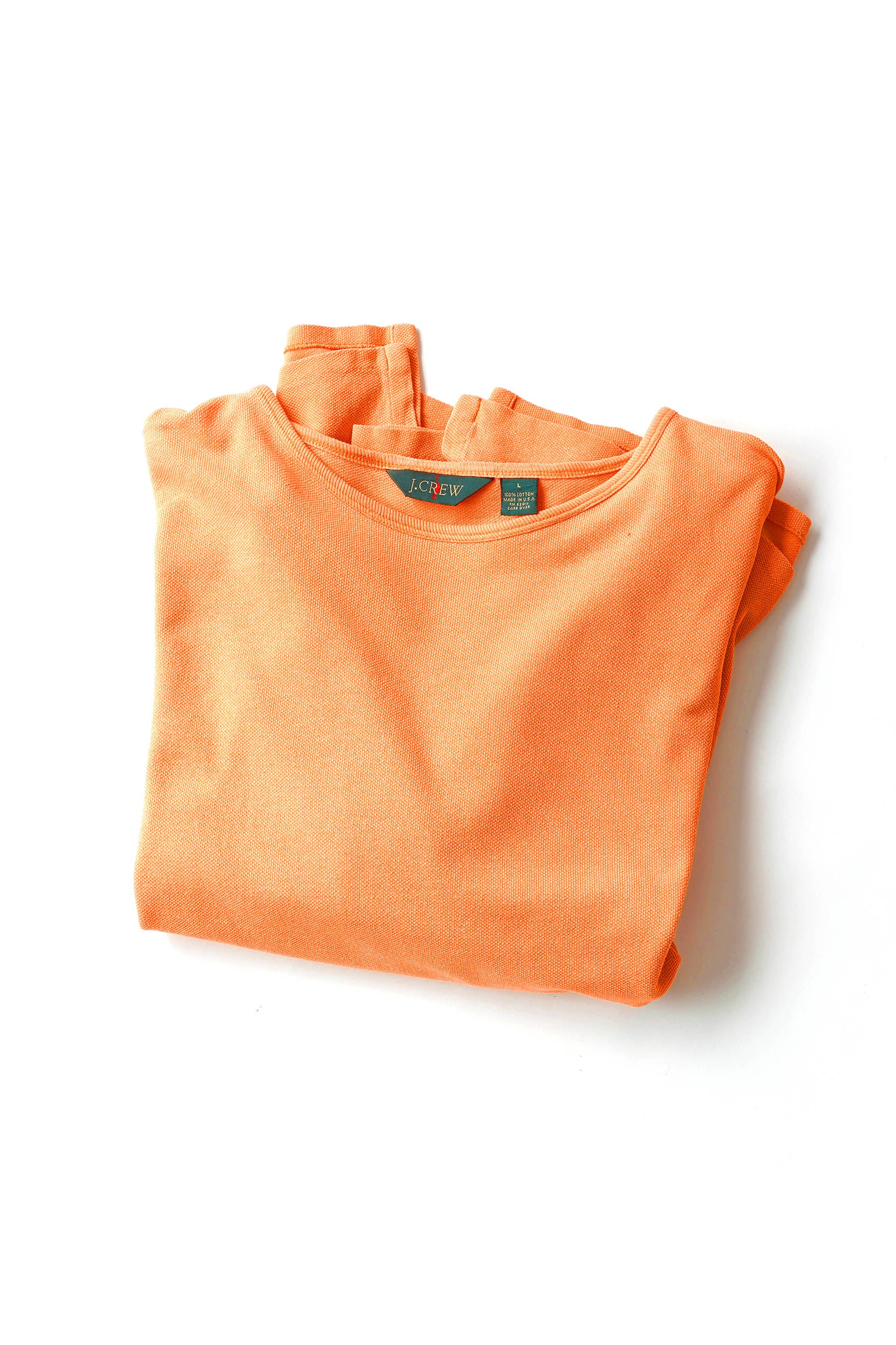 90S MADE IN USA J.CREW MOSS STITCH L/S T-SHIRT