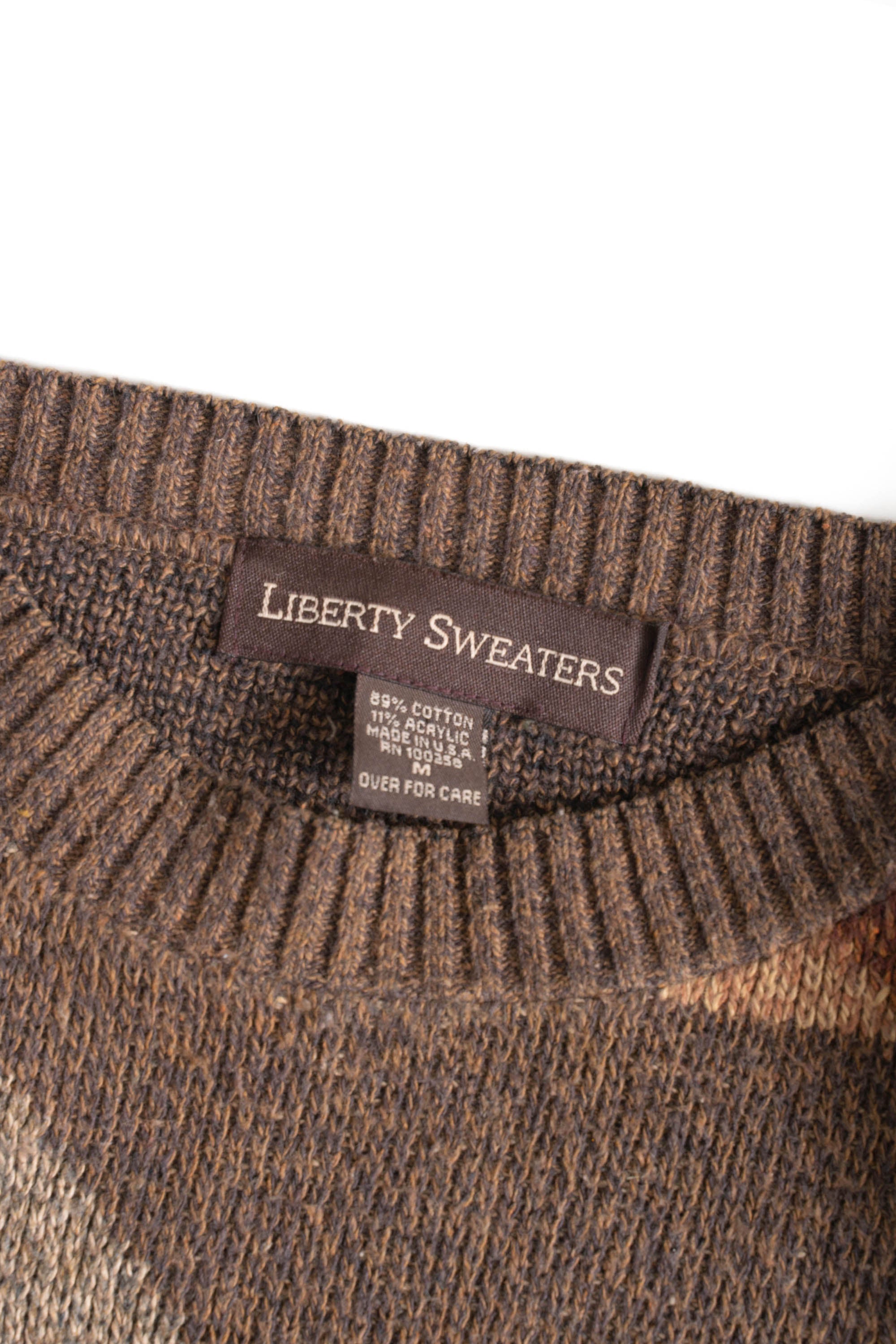 90S MADE IN USA LIBERTY SWEATERS COTTON SWEATER