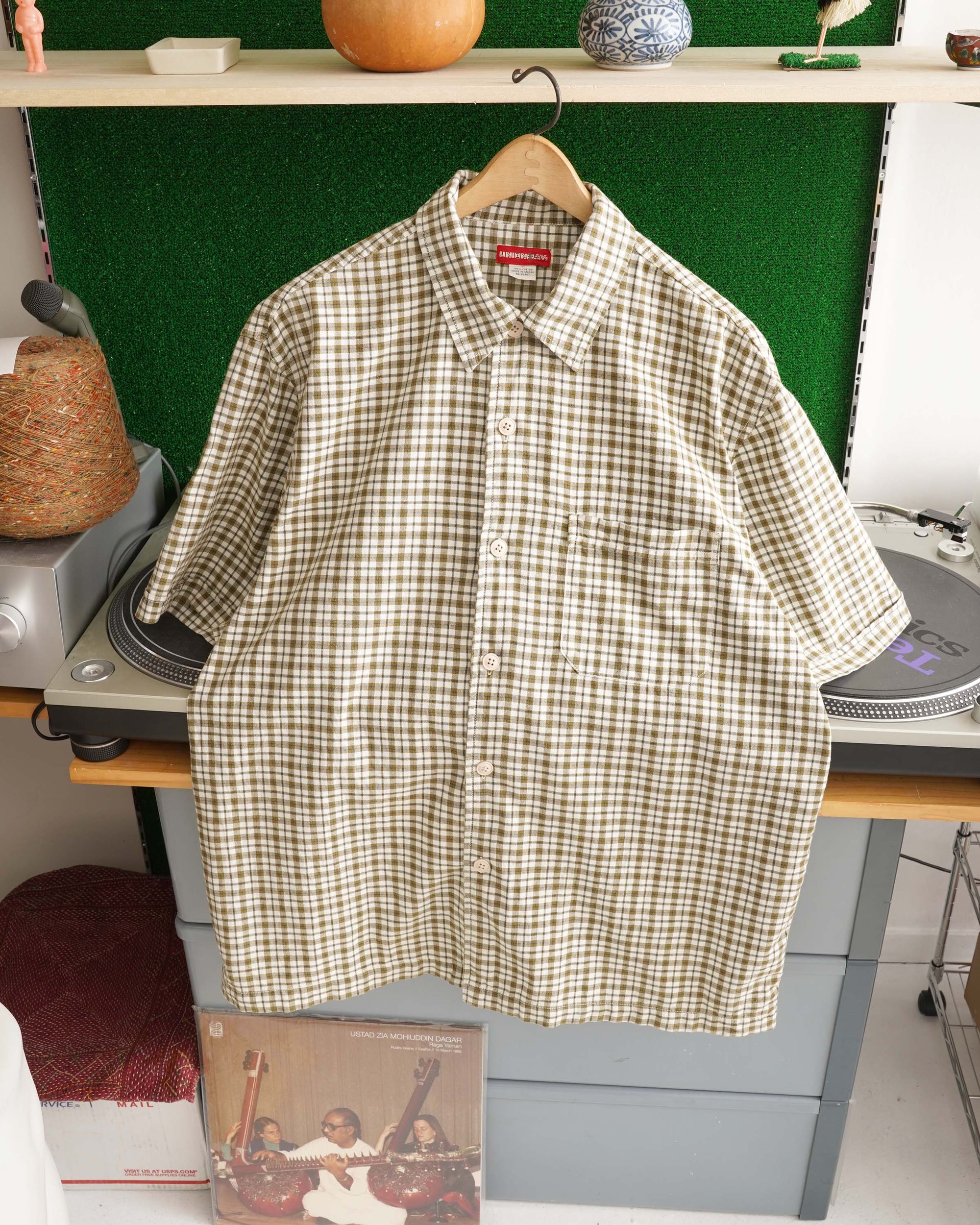 90~00S UNION BAY CHECKED SHIRT