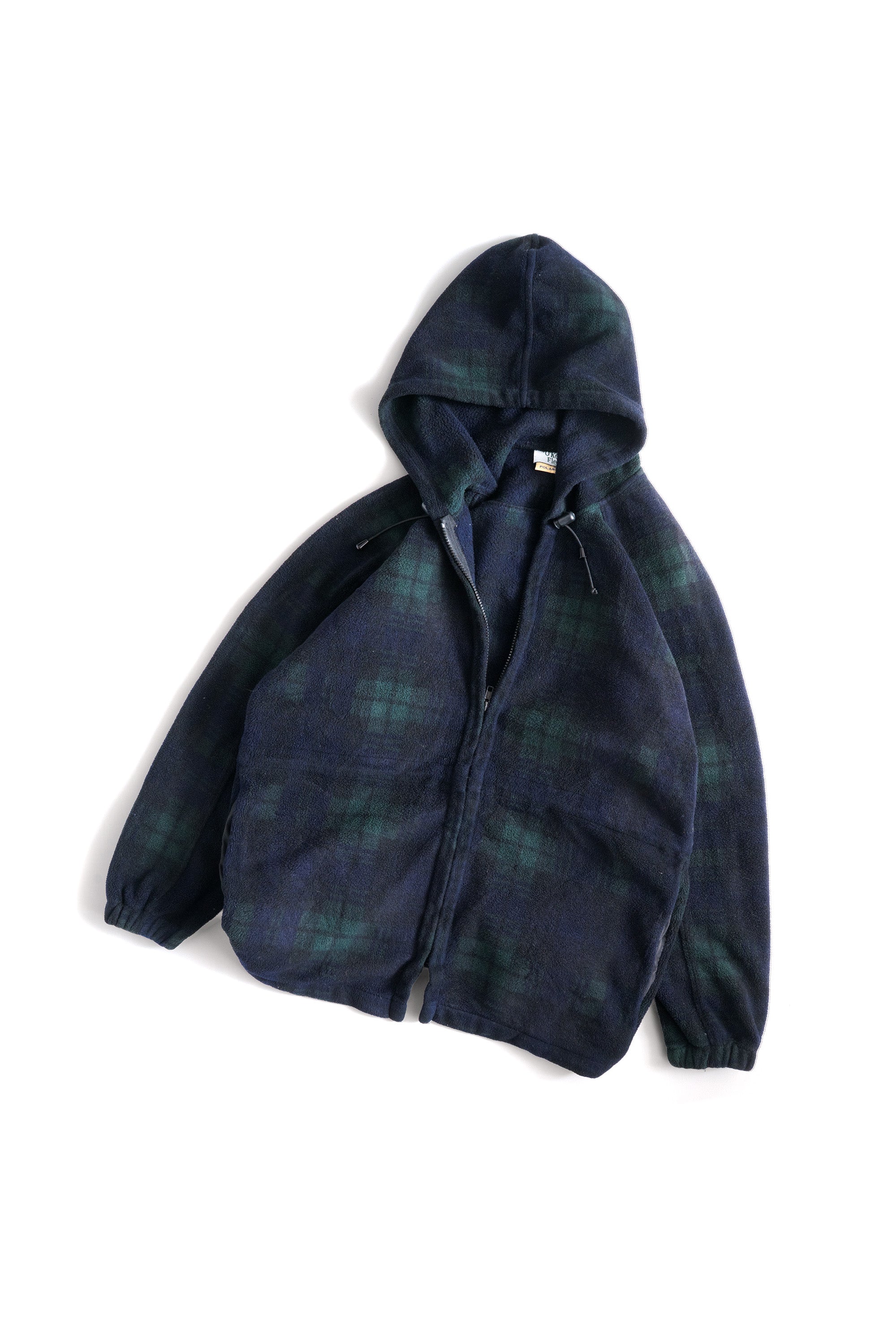 80~90S O'KEEFFE CHECKED FLEECE PARKER