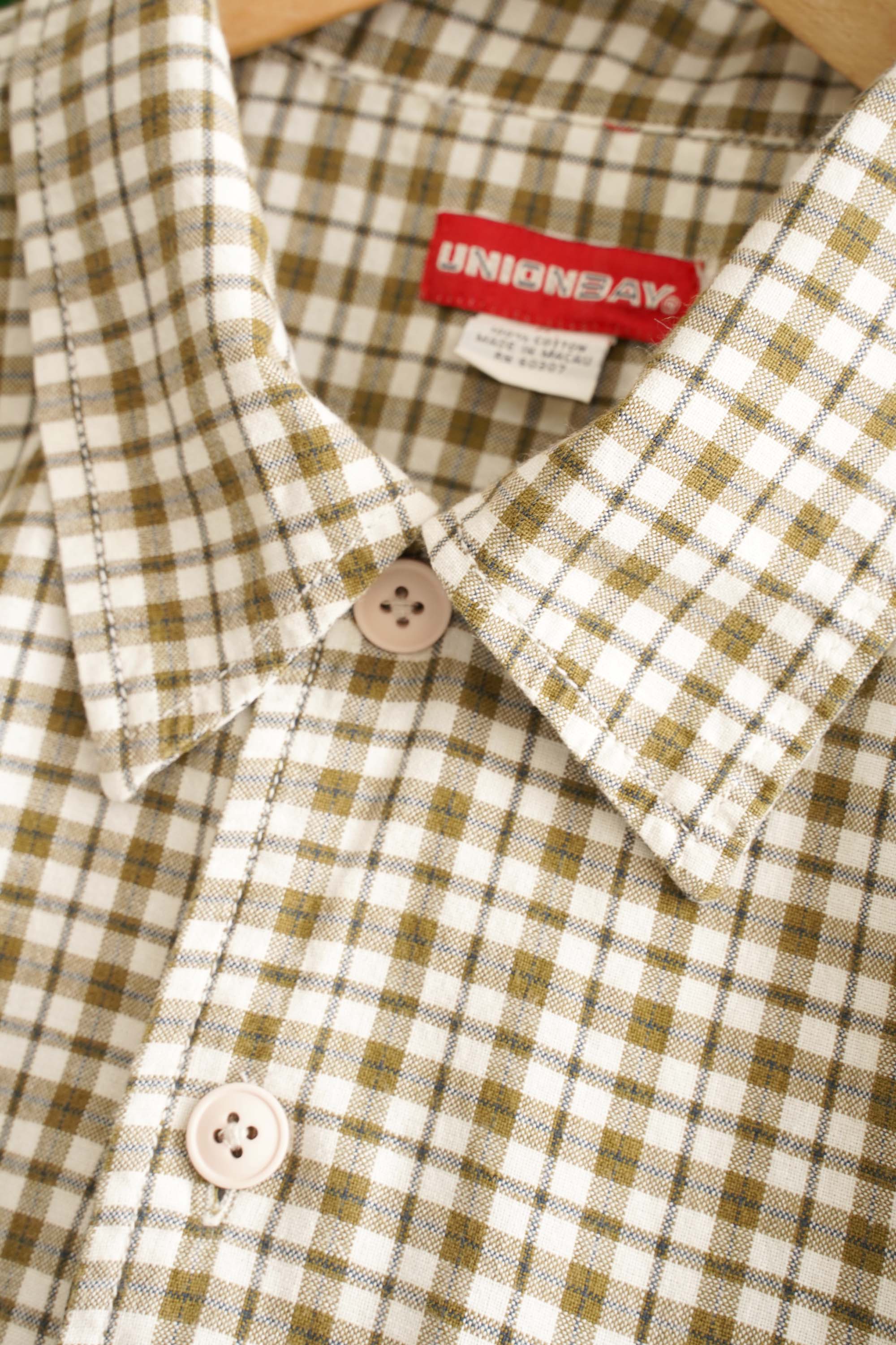 90~00S UNION BAY CHECKED SHIRT