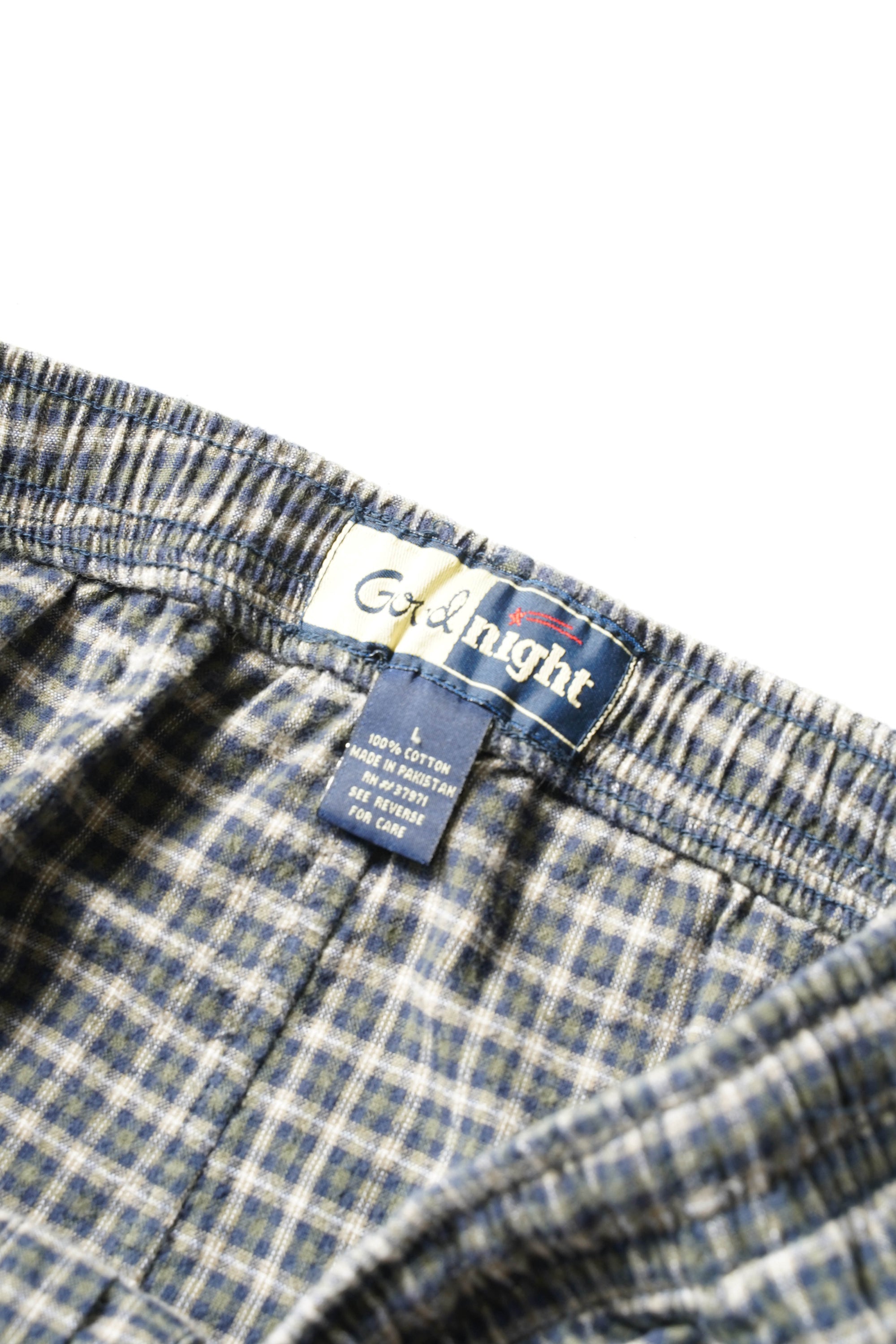 90S GOOD NIGHT CHECKED PAJAMA CARGO