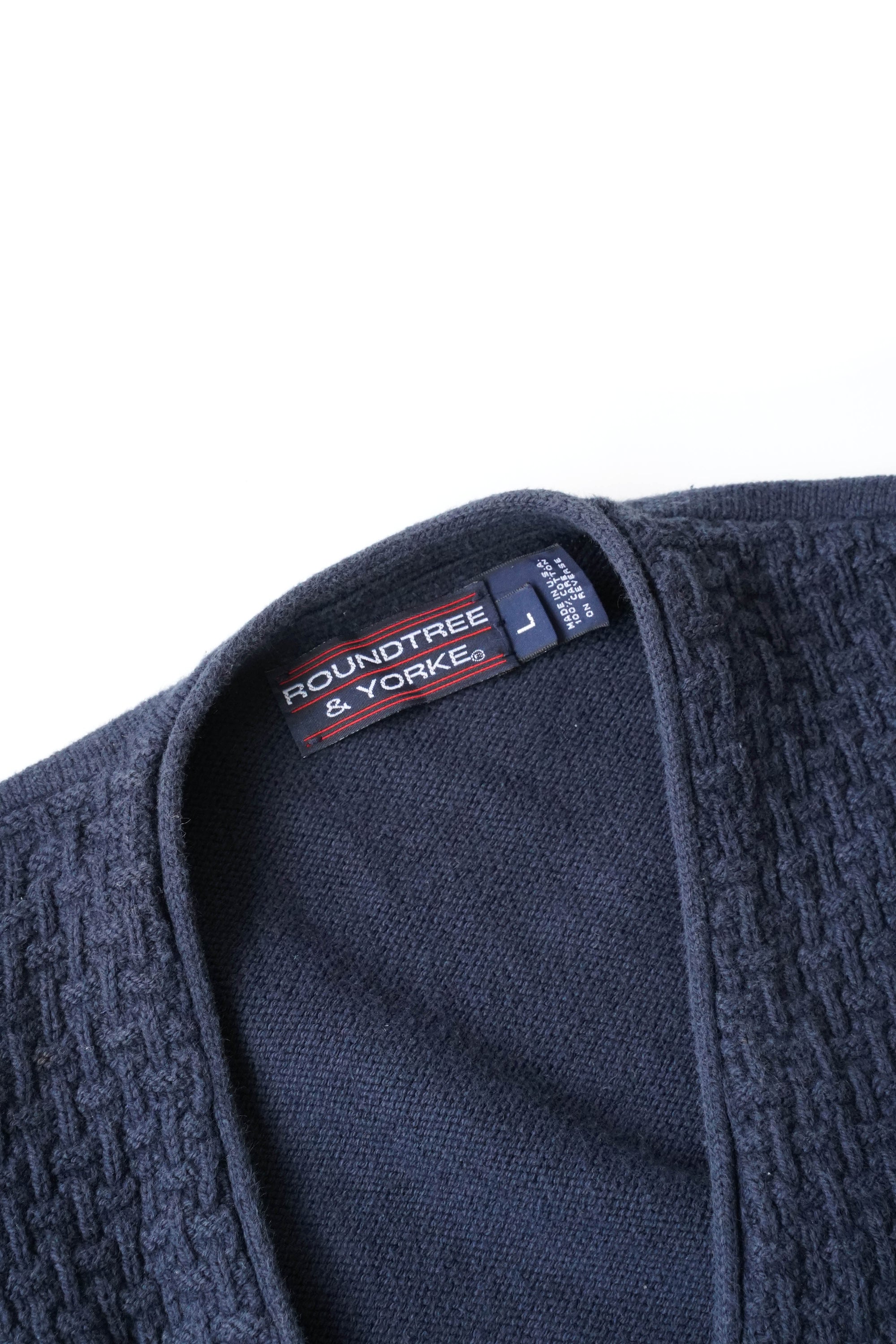 90S MADE IN USA ROUNDTREE & YORKE COTTON KNIT VEST