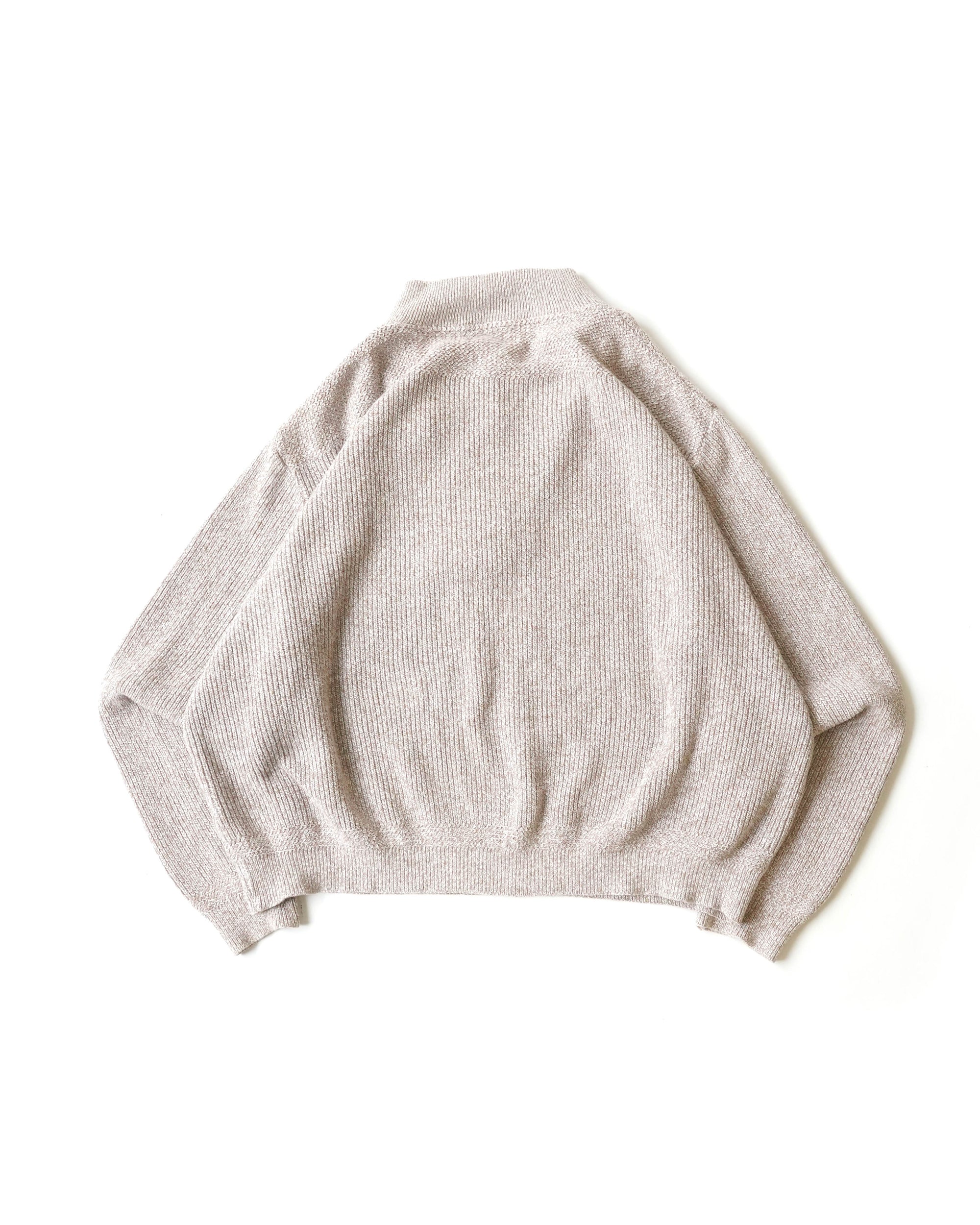 90S LAND'S END HENLEY NECK SWEATER