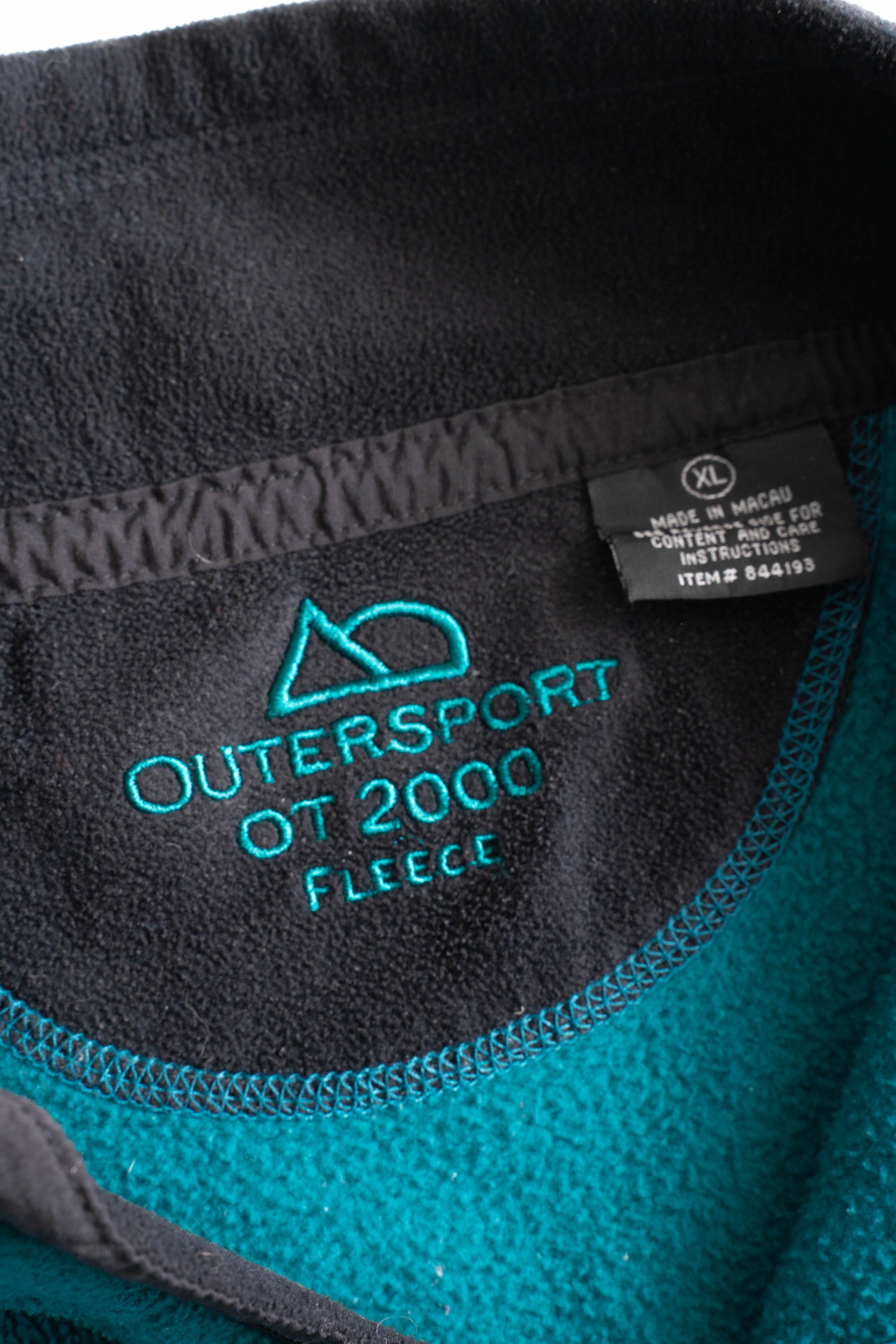 90S OUTERSPORT OT 2000 FLEECE HALF ZIP PULLOVER