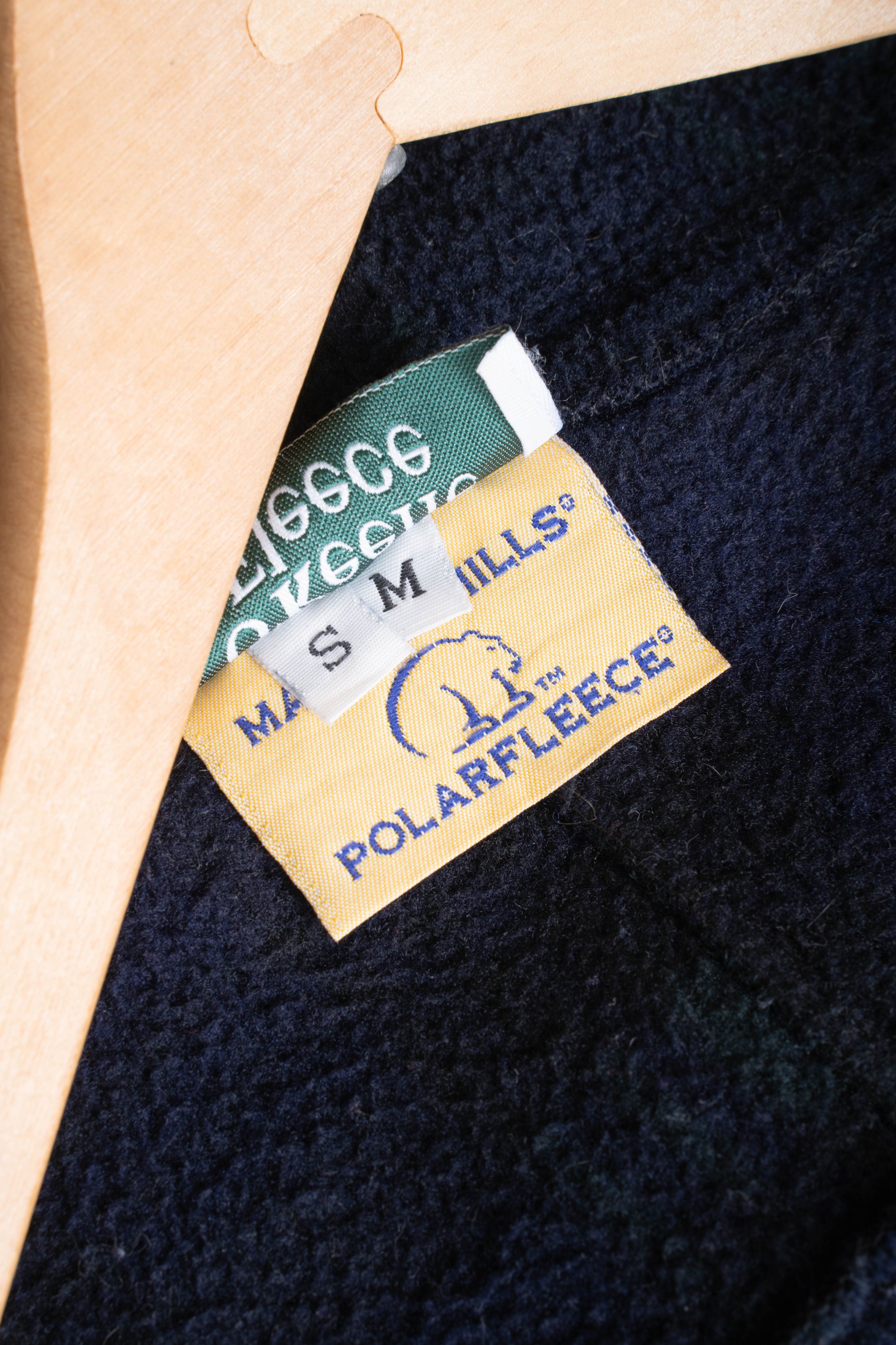 80~90S O'KEEFFE CHECKED FLEECE PARKER