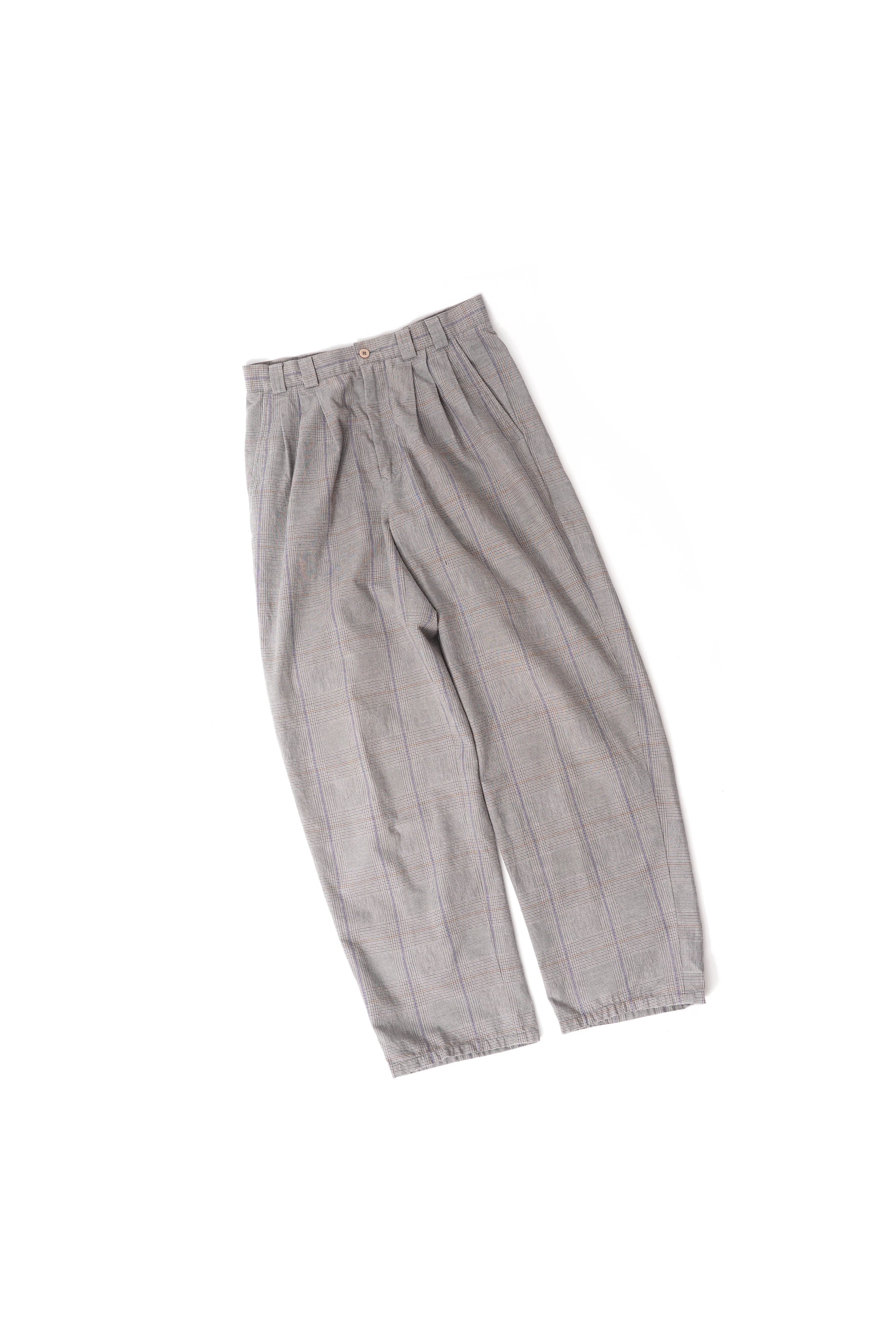 80~90S HENRY GRETHEL 3TAC CHECKED SLACKS