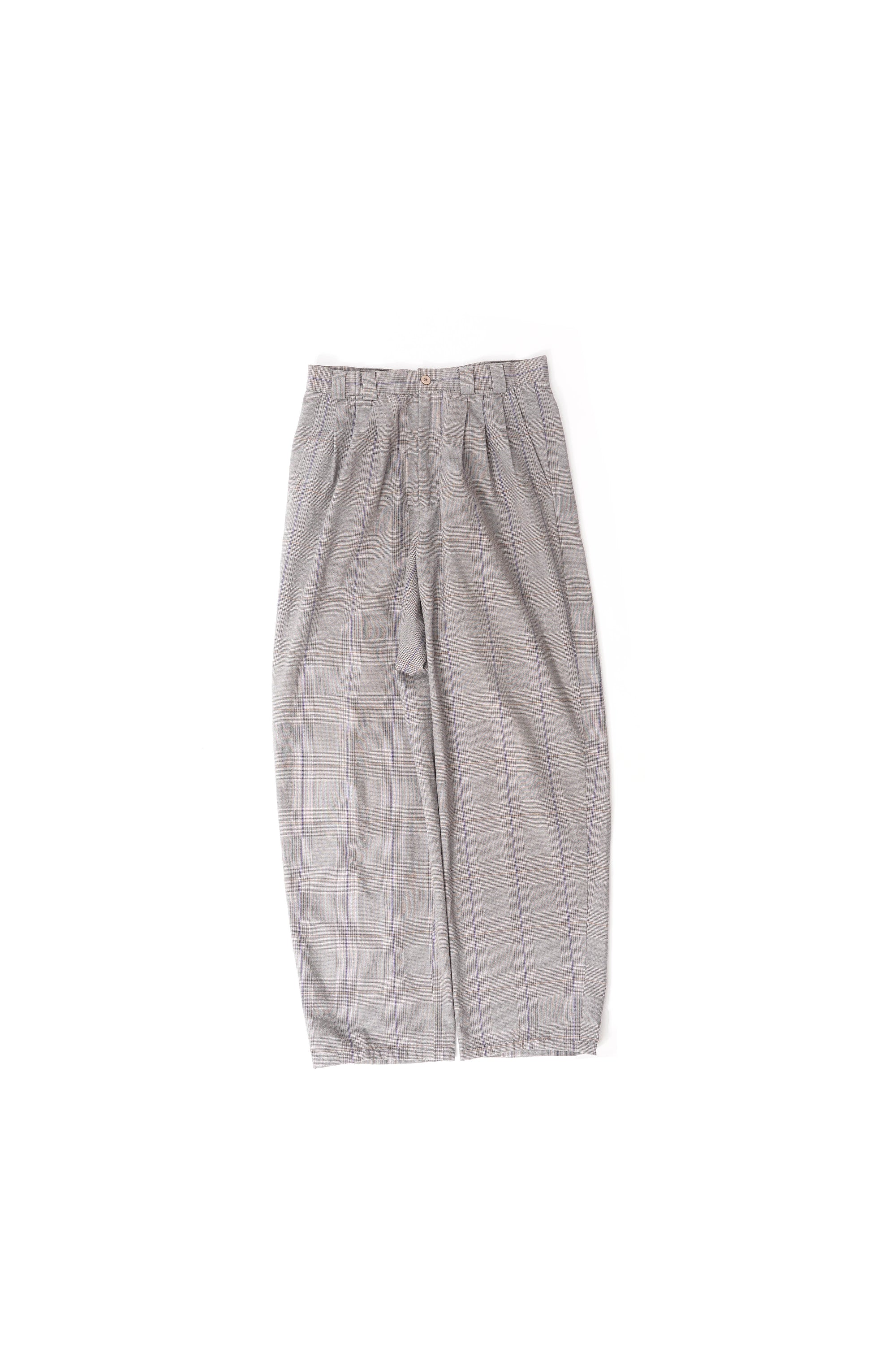 80~90S HENRY GRETHEL 3TAC CHECKED SLACKS