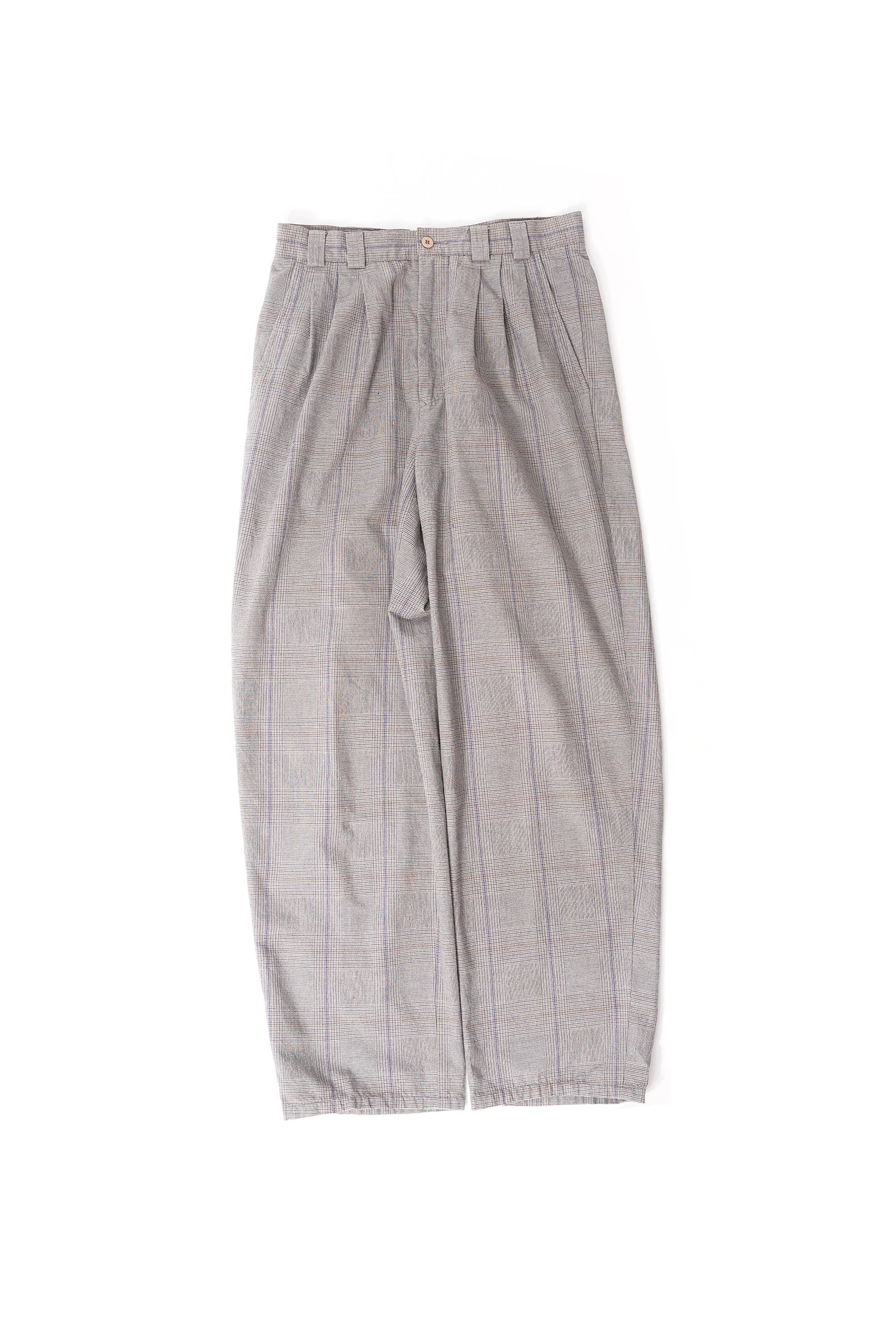 80~90S HENRY GRETHEL 3TAC CHECKED SLACKS