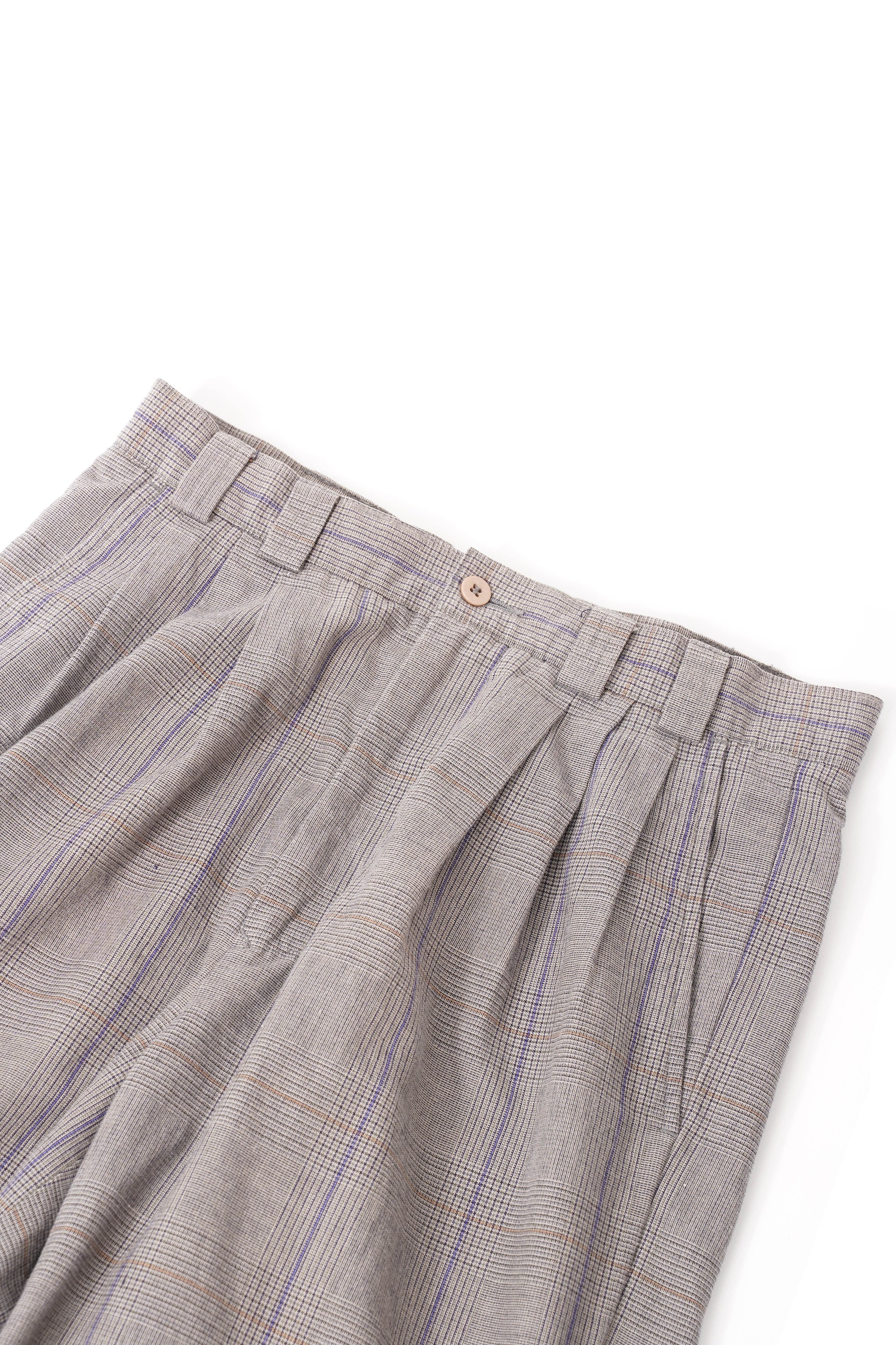 80~90S HENRY GRETHEL 3TAC CHECKED SLACKS