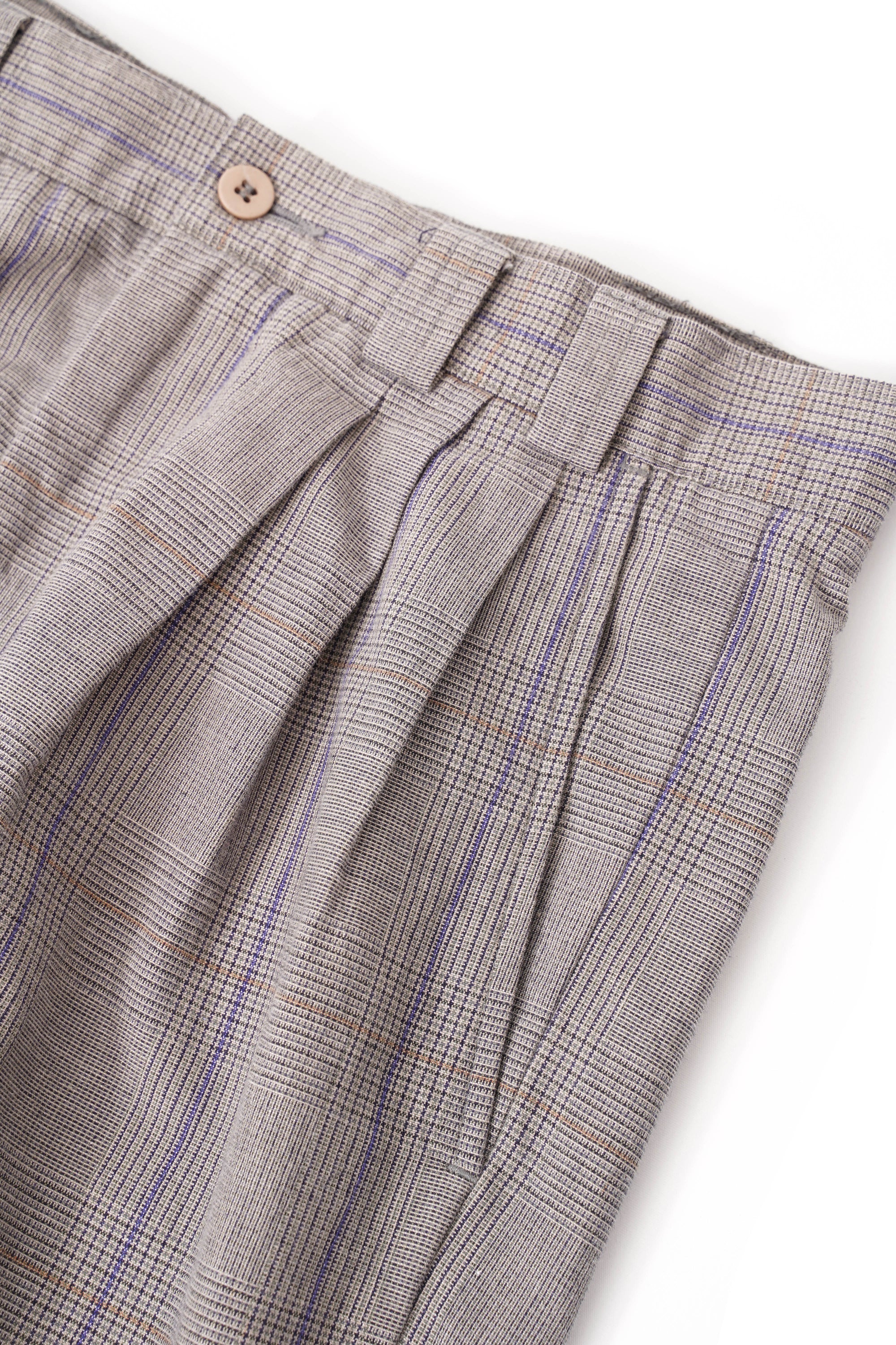 80~90S HENRY GRETHEL 3TAC CHECKED SLACKS