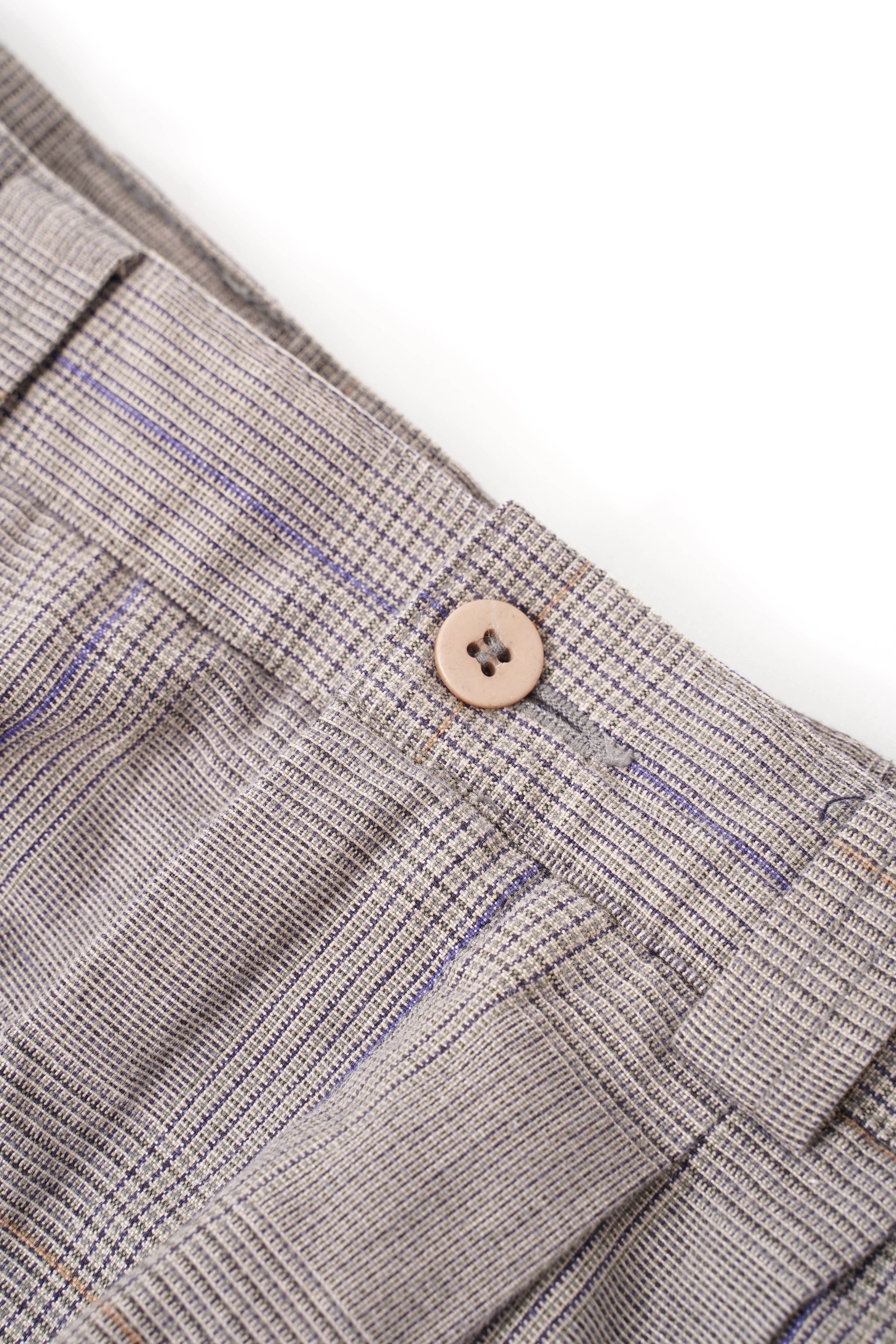 80~90S HENRY GRETHEL 3TAC CHECKED SLACKS