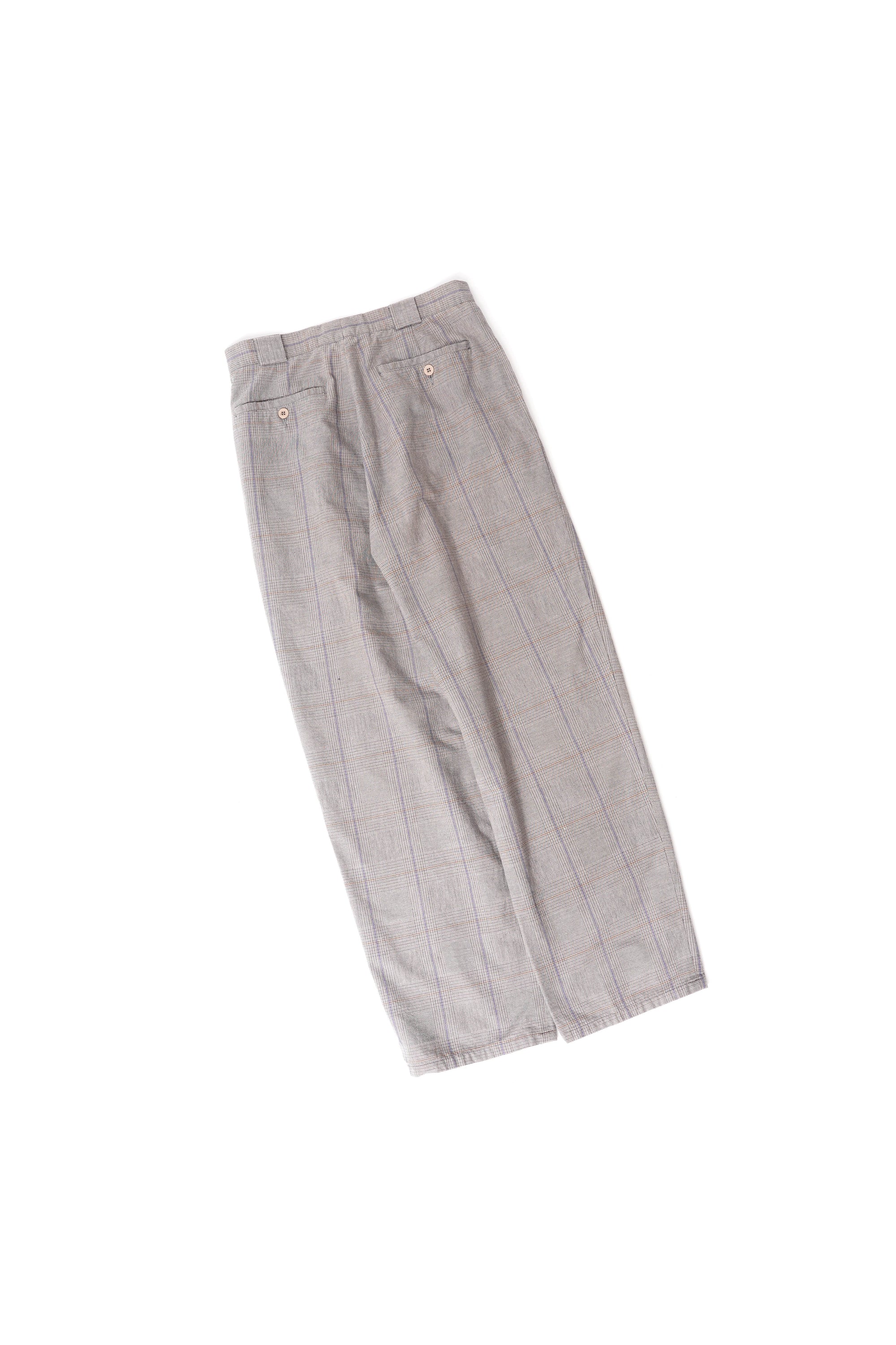 80~90S HENRY GRETHEL 3TAC CHECKED SLACKS