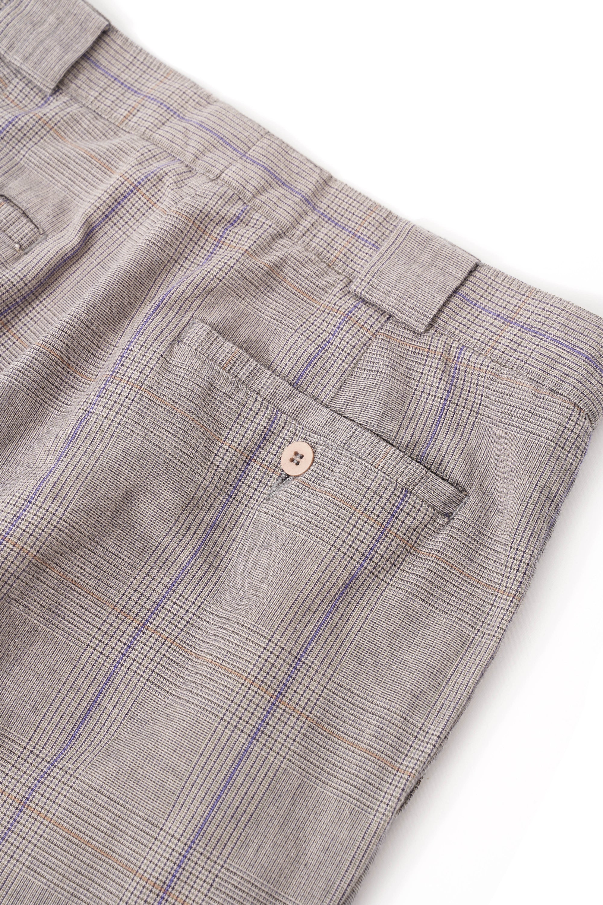 80~90S HENRY GRETHEL 3TAC CHECKED SLACKS