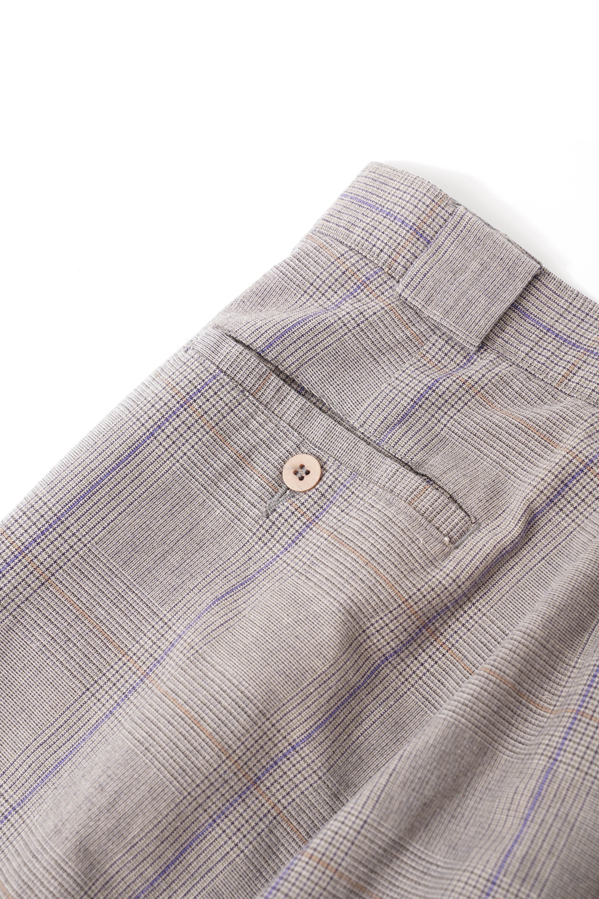 80~90S HENRY GRETHEL 3TAC CHECKED SLACKS