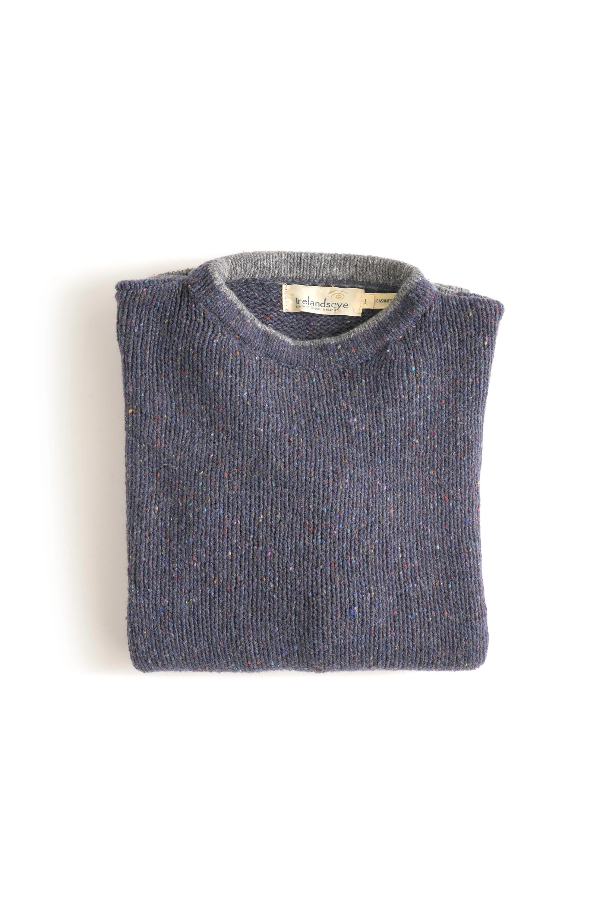 90S MADE IN IRELAND IRELANDSEYE NEPPED CASHMERE KNIT