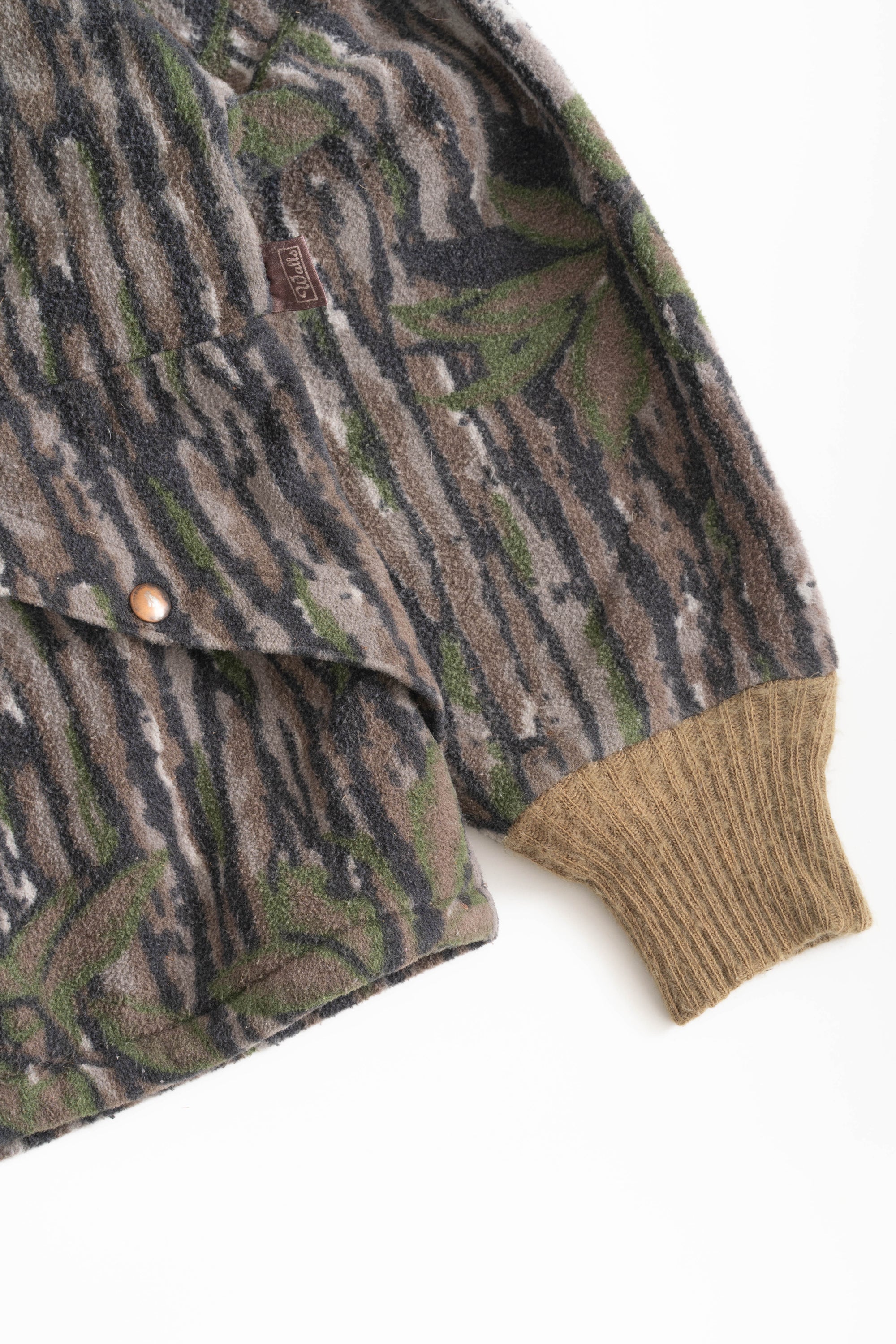 90S MADE IN USA WALLS REAL TREE CAMO FLEECE JACKET