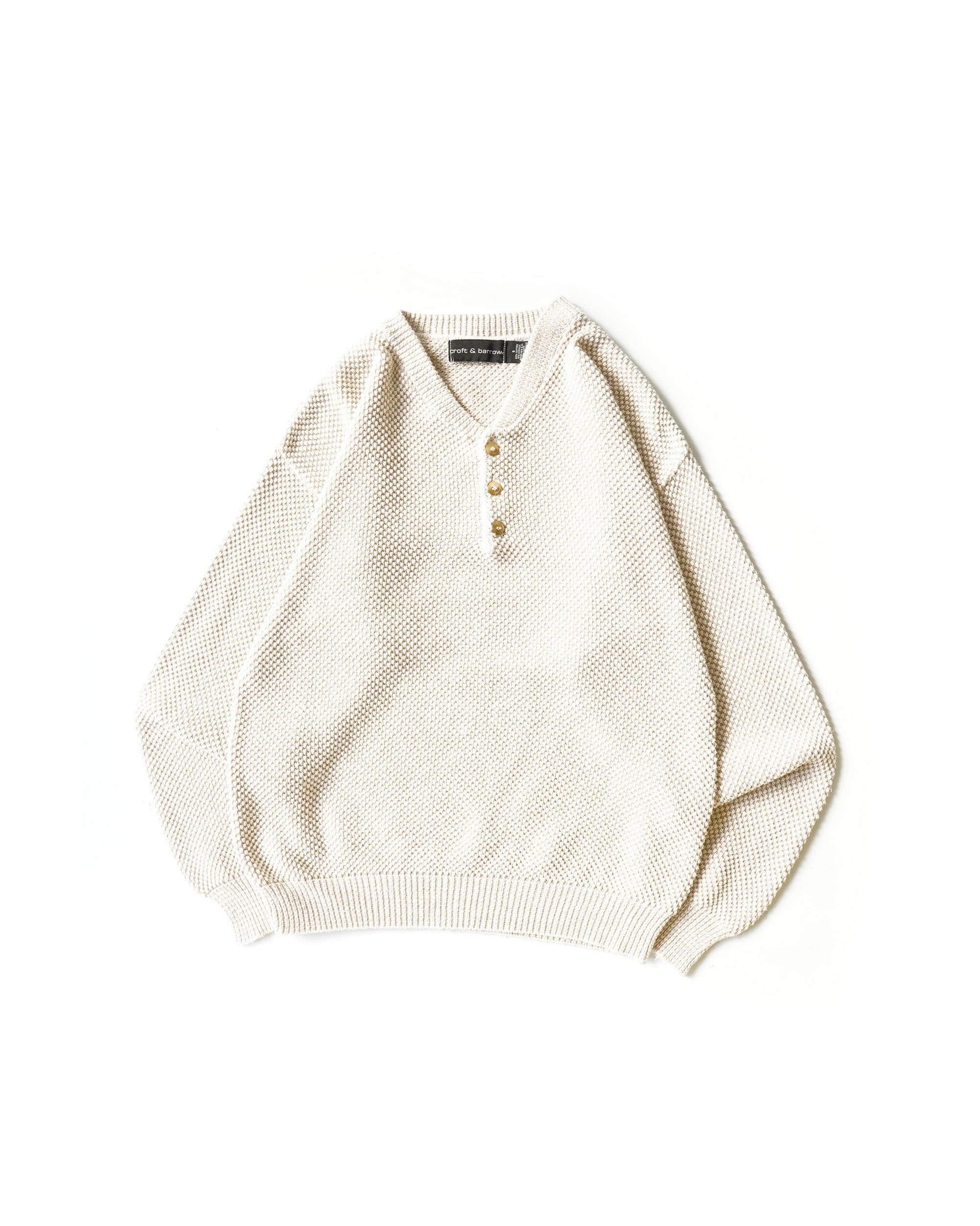 90S MADE IN USA CROFT & BARROW MOSS STITCH SWEATER