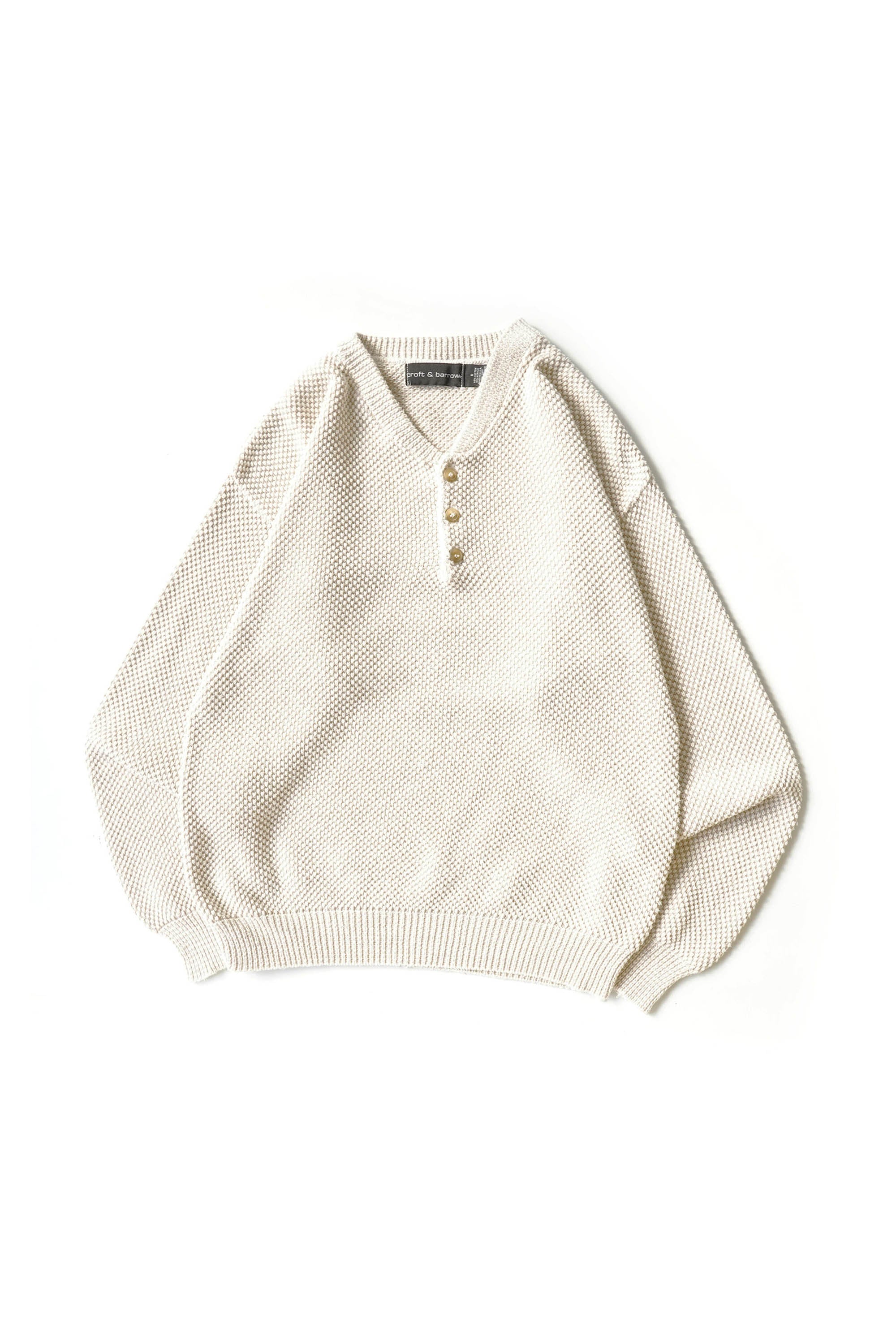 90S MADE IN USA CROFT & BARROW MOSS STITCH SWEATER