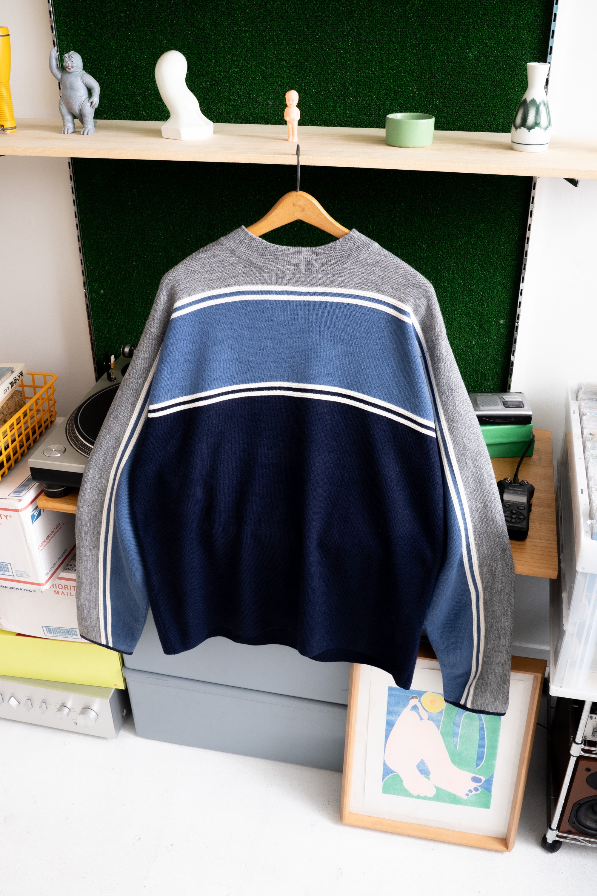 90~00S CANYON RIVER BLUES STRIPED SWEATER
